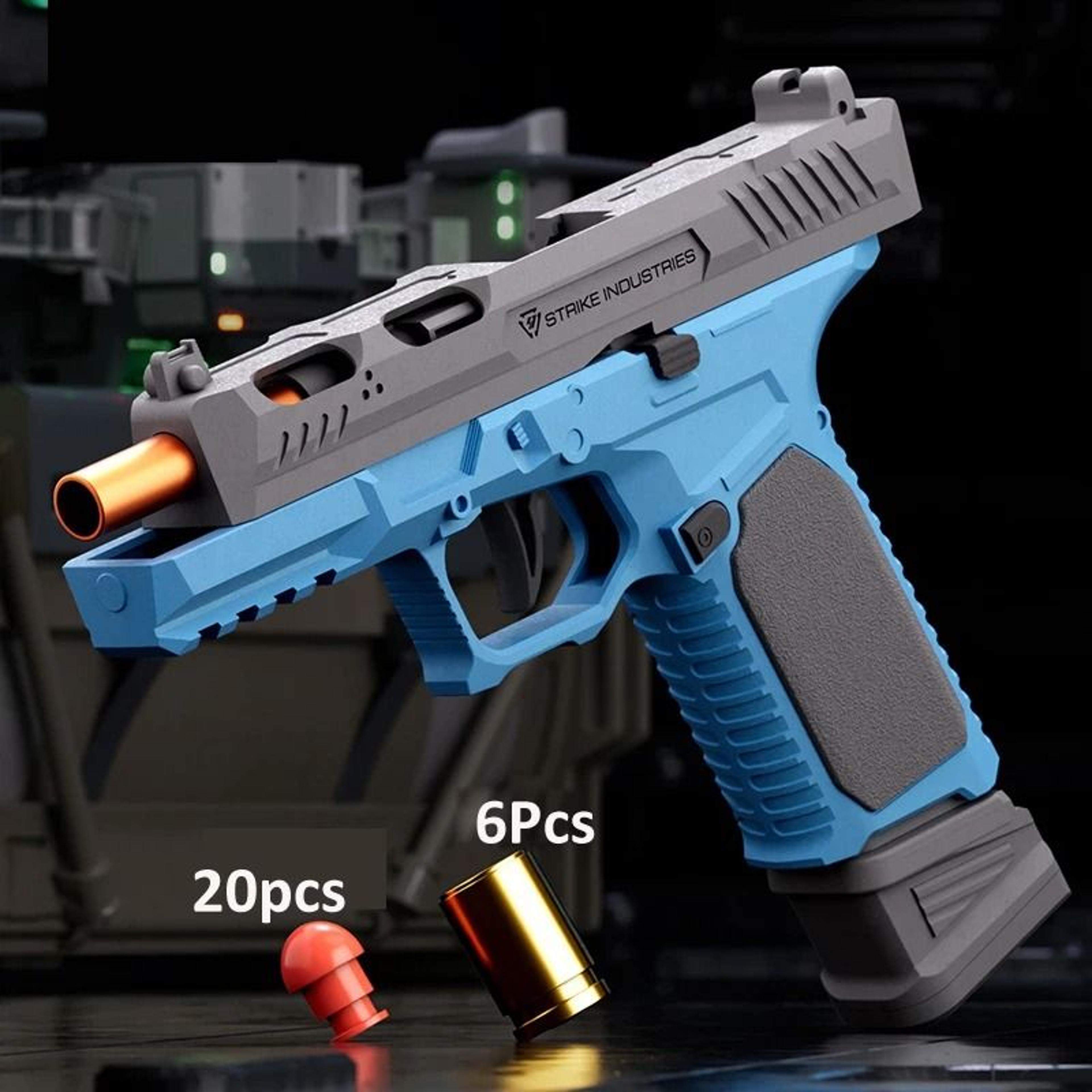 Strike Industries G17 Pistol Shell Throwing Continuous Firing Blowback Soft Bullet Gun 0