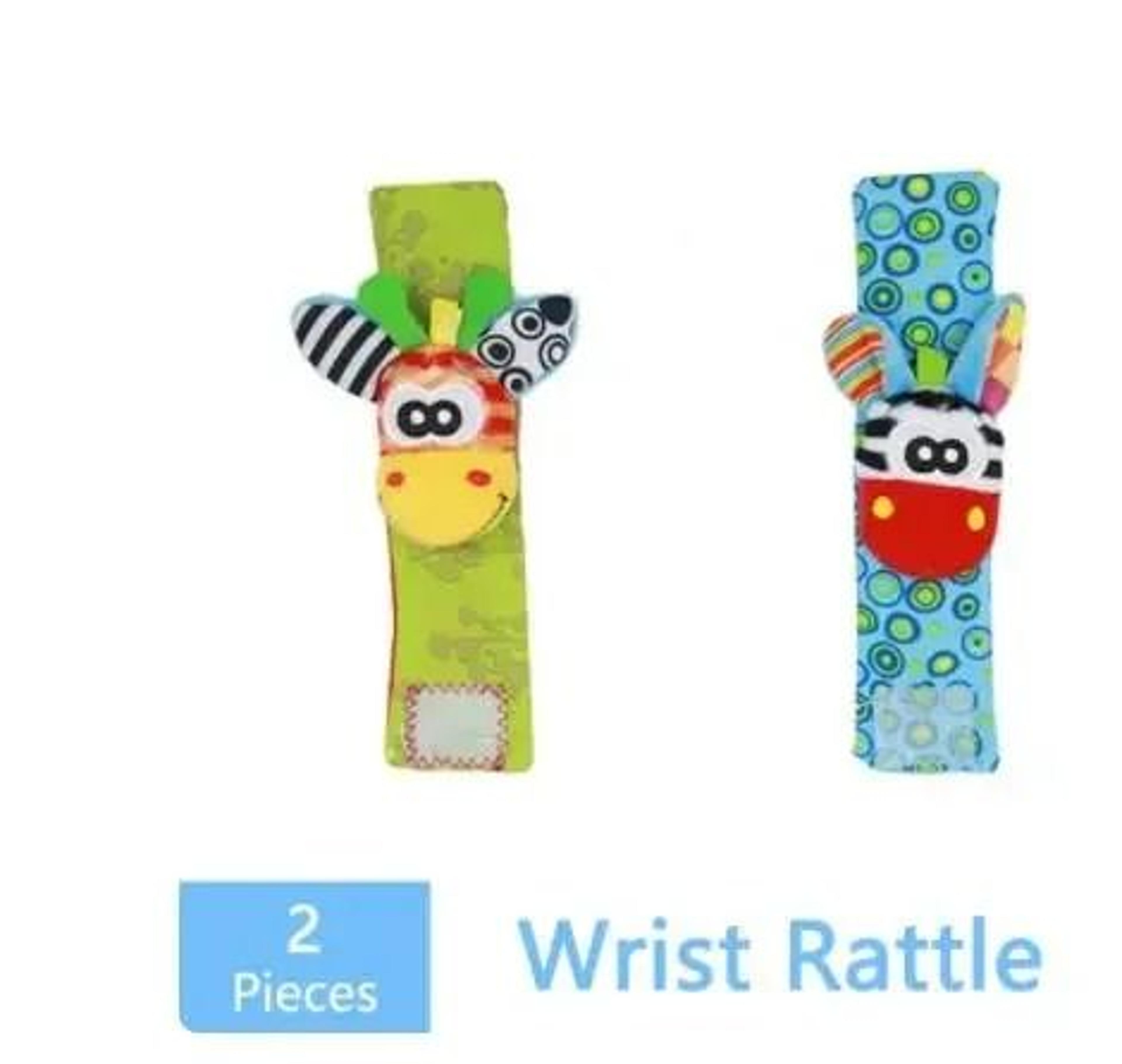 Newborn Infant Kids Animal Sock And Wrist Strap Rattle Foot Finder Toy Set 036 Months 11
