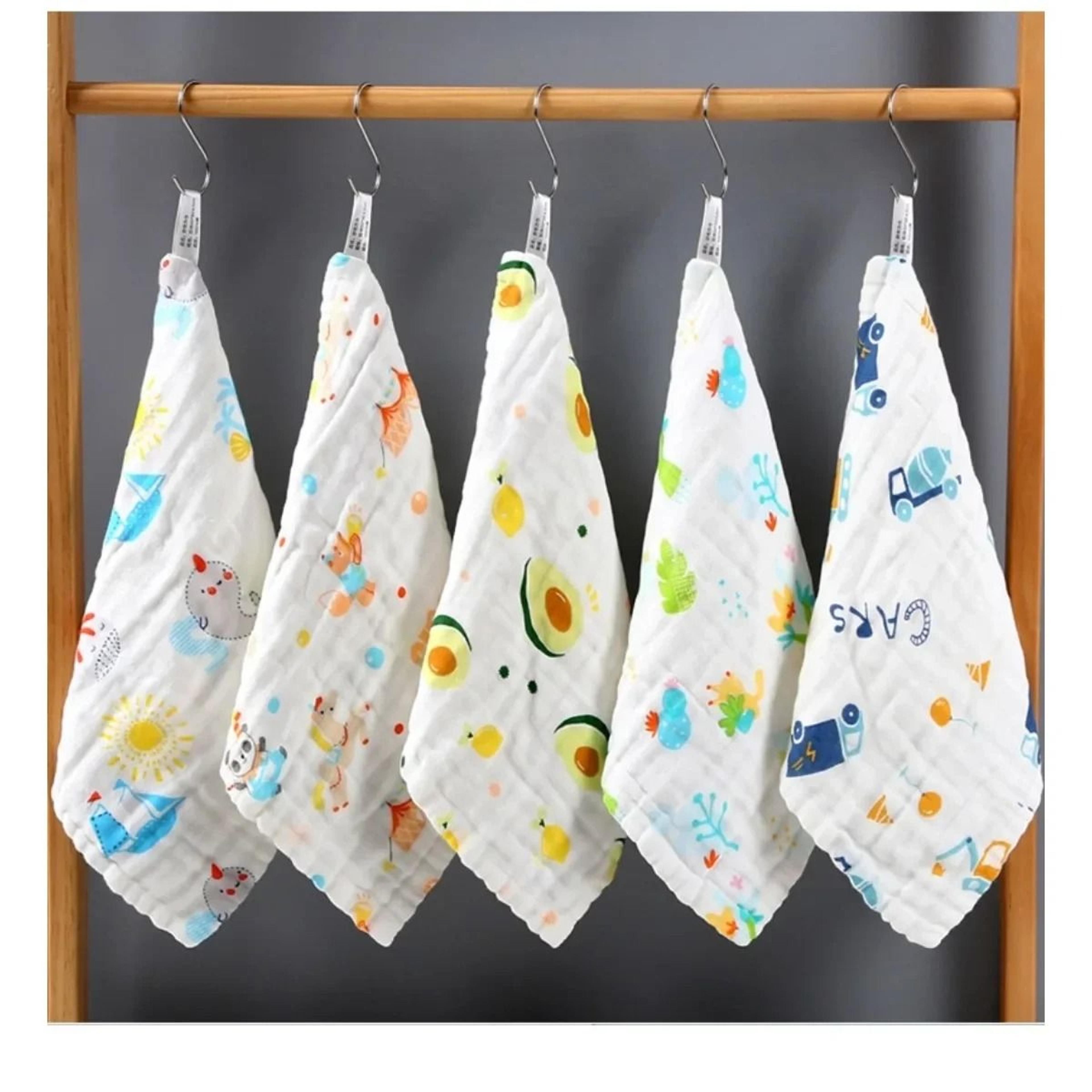 30x30cm Baby 6 Layers Cotton Towel Soft Handkerchief For Bathing Feeding And Muslin Wipe 6