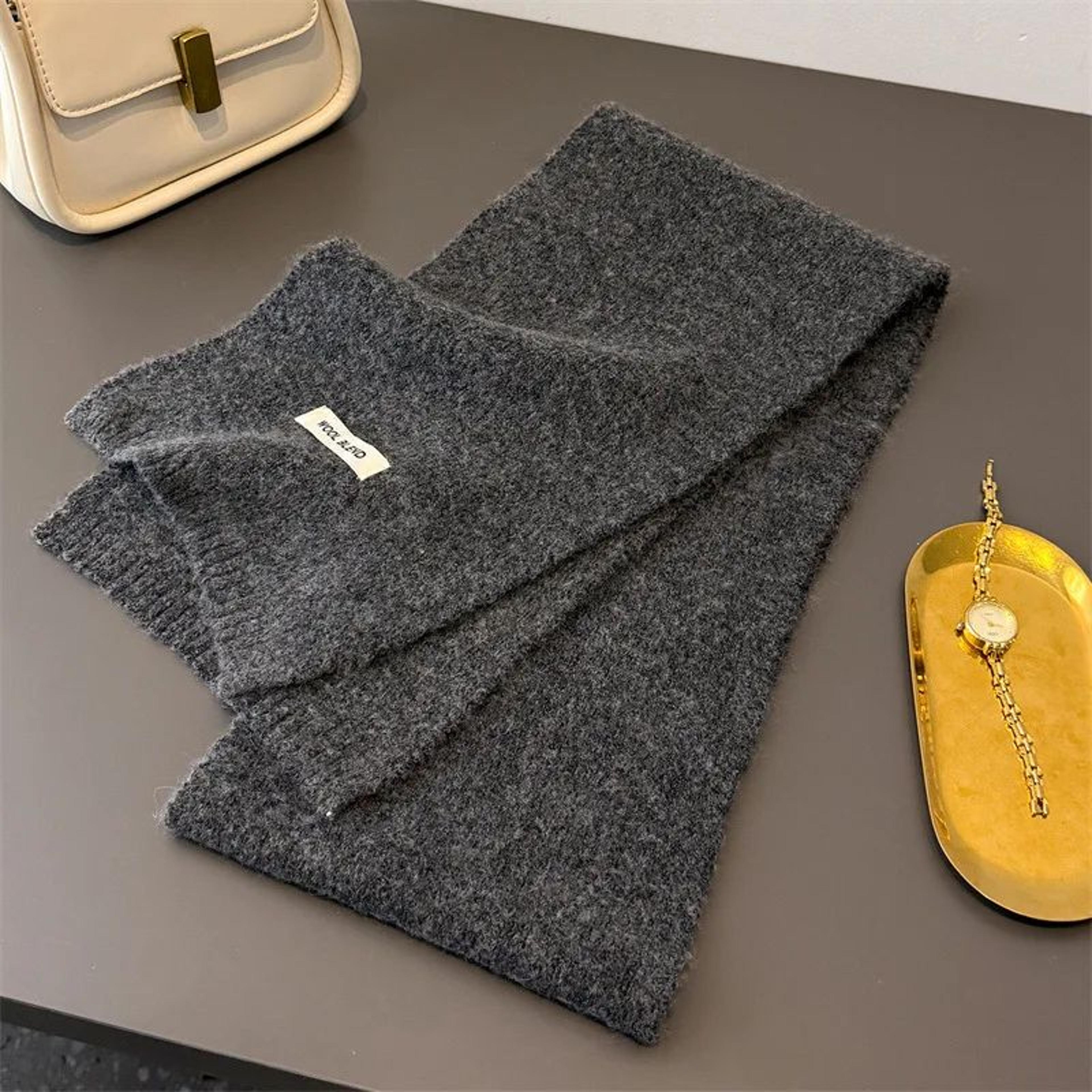 Warm neck scarf for cold weather layering