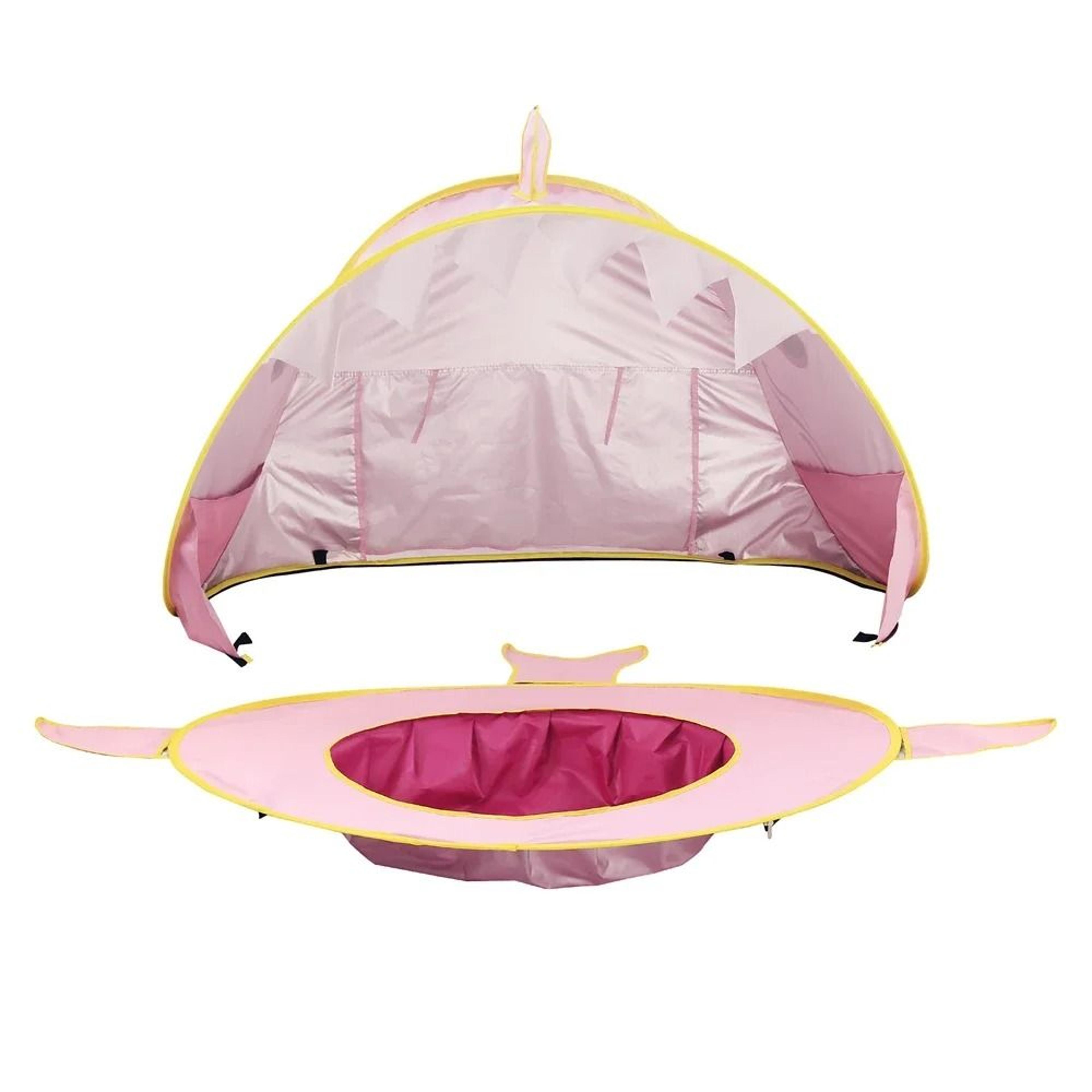 2 IN 1 Waterproof Sun Shelter UVprotecting Baby Beach Tent With Builtin Pool 5