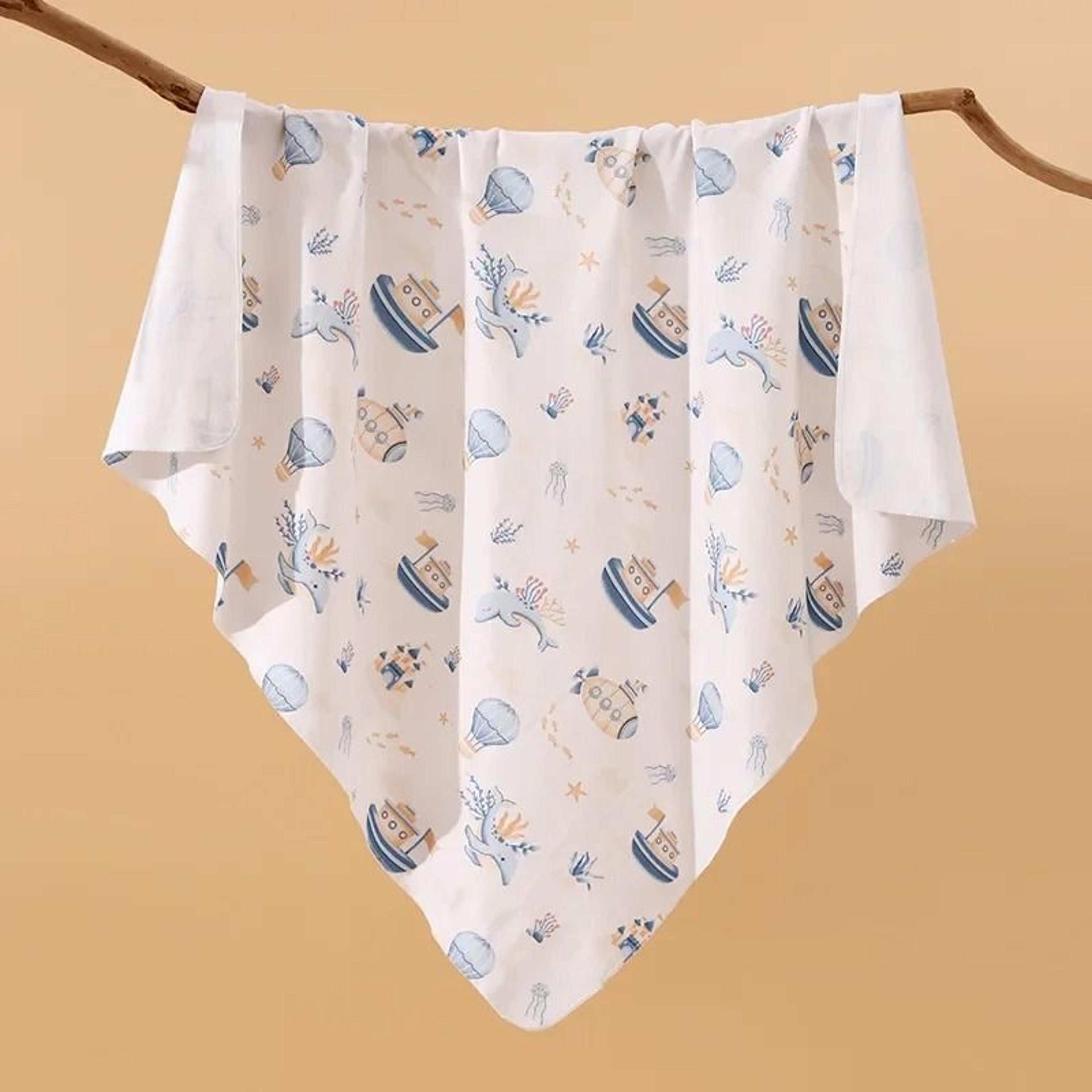 85x85cm Pure Cotton Muslin Swaddle Blanket Baby Receiving Blanket For Newborns 6