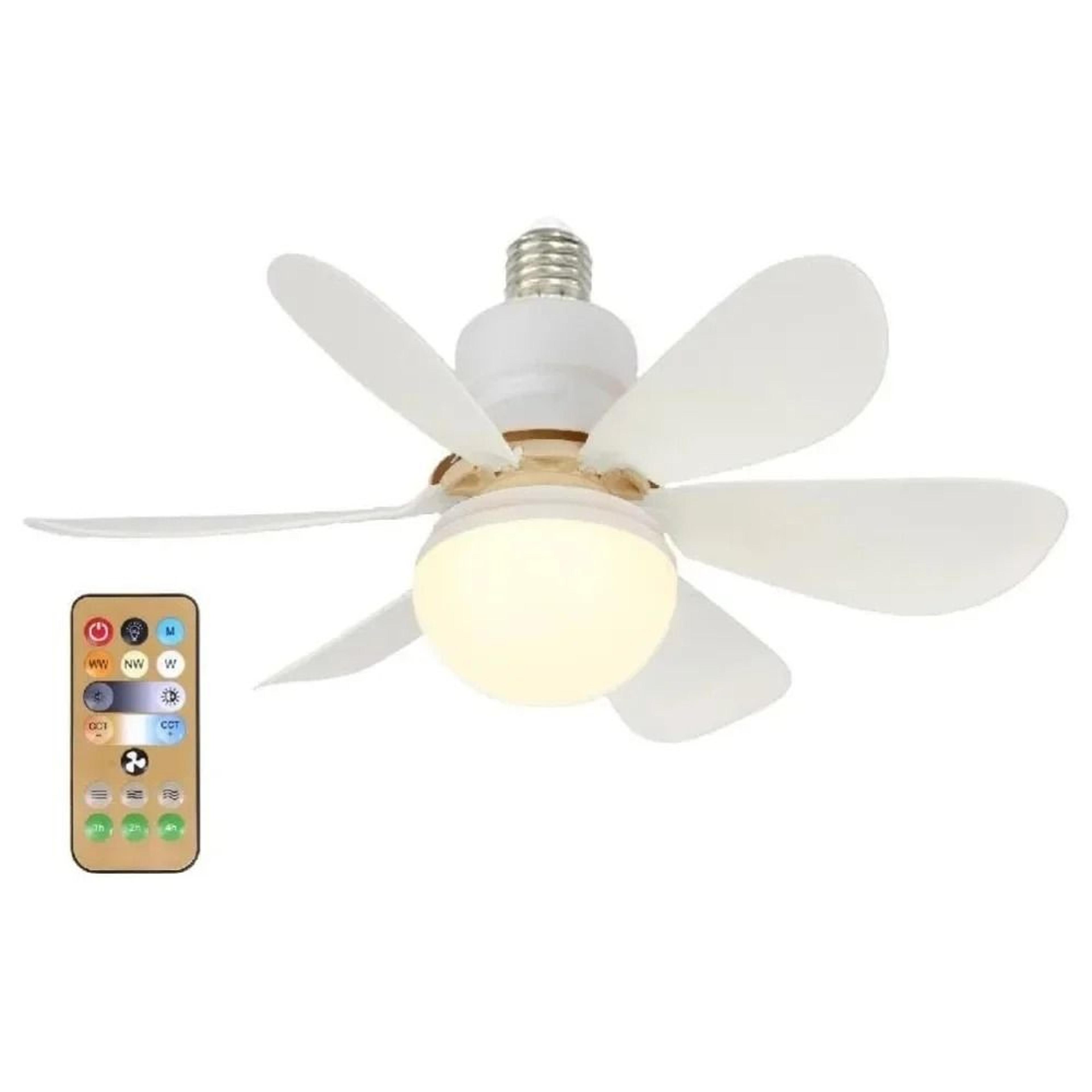 LED 40W Ceiling Fan Light E27 With Remote Control Dimmable For Living Room And Study 8