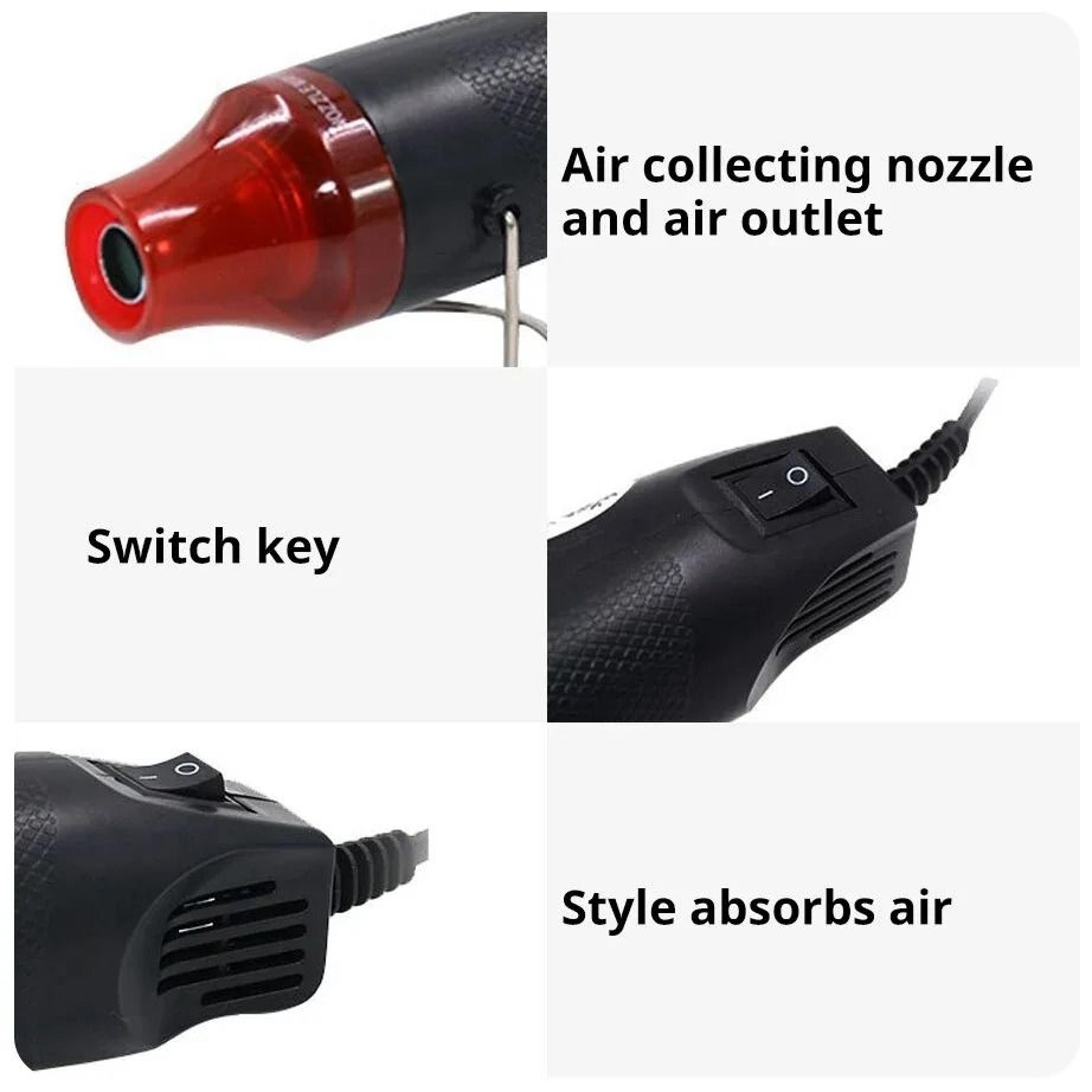 220V110V Mini Hot Air Gun DIY Tool With Supporting Seat For Crafts And Soldering 1