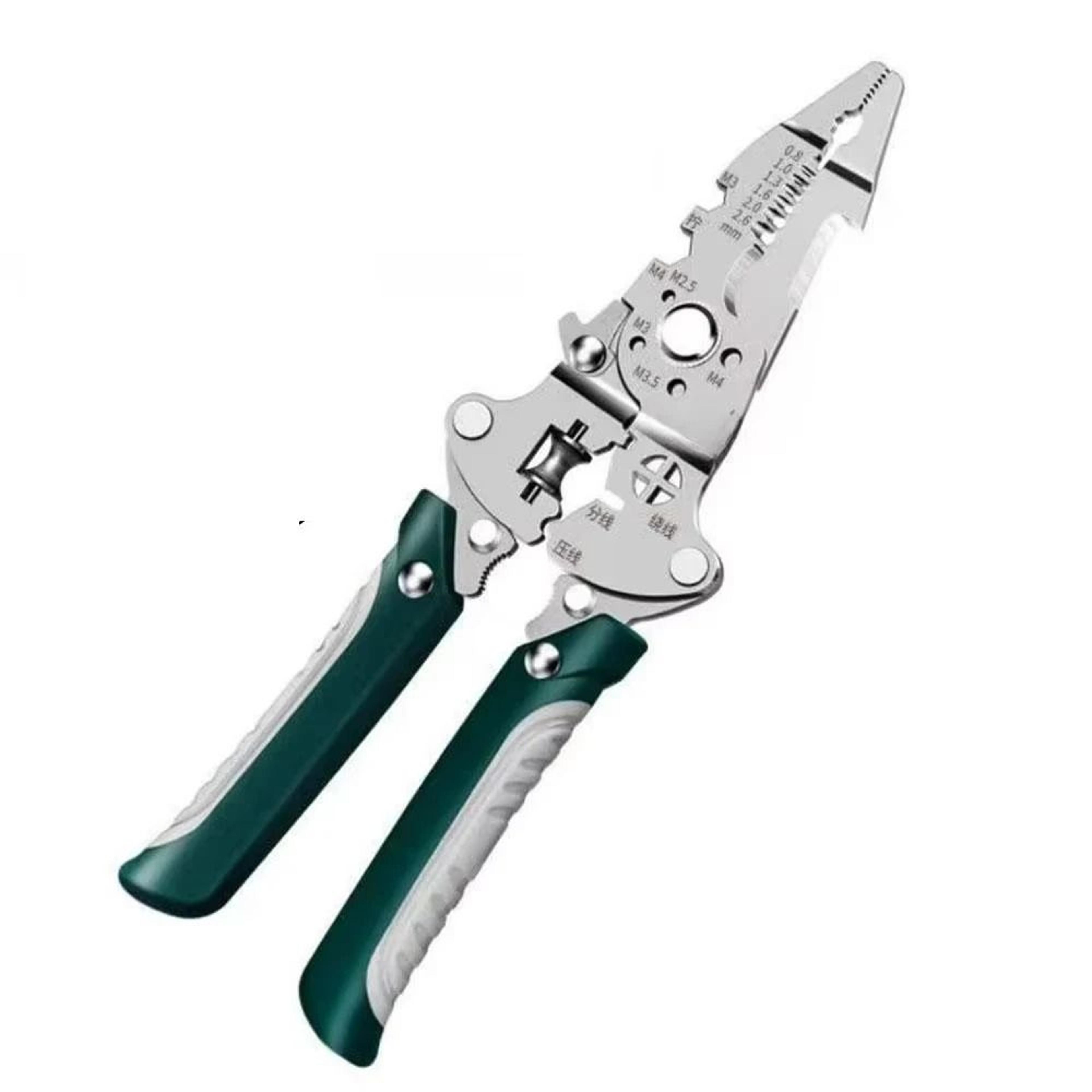 Multipurpose 420J2 Stainless Steel Wire Stripper Crimper And Cable Cutter Pliers 6