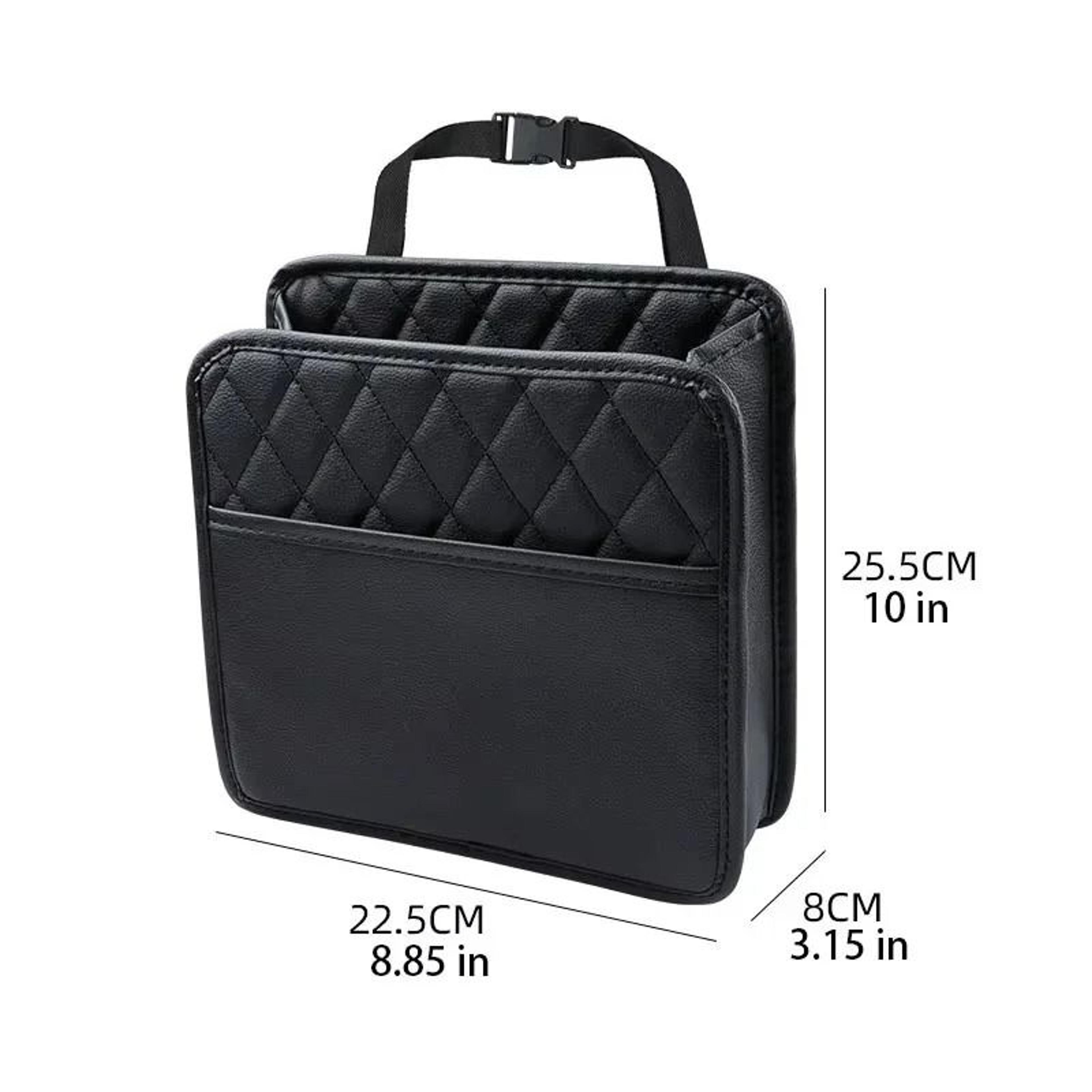 Multifunctional Leather Car Seat Back Storage And Garbage Bag For Most Vehicle Models 13