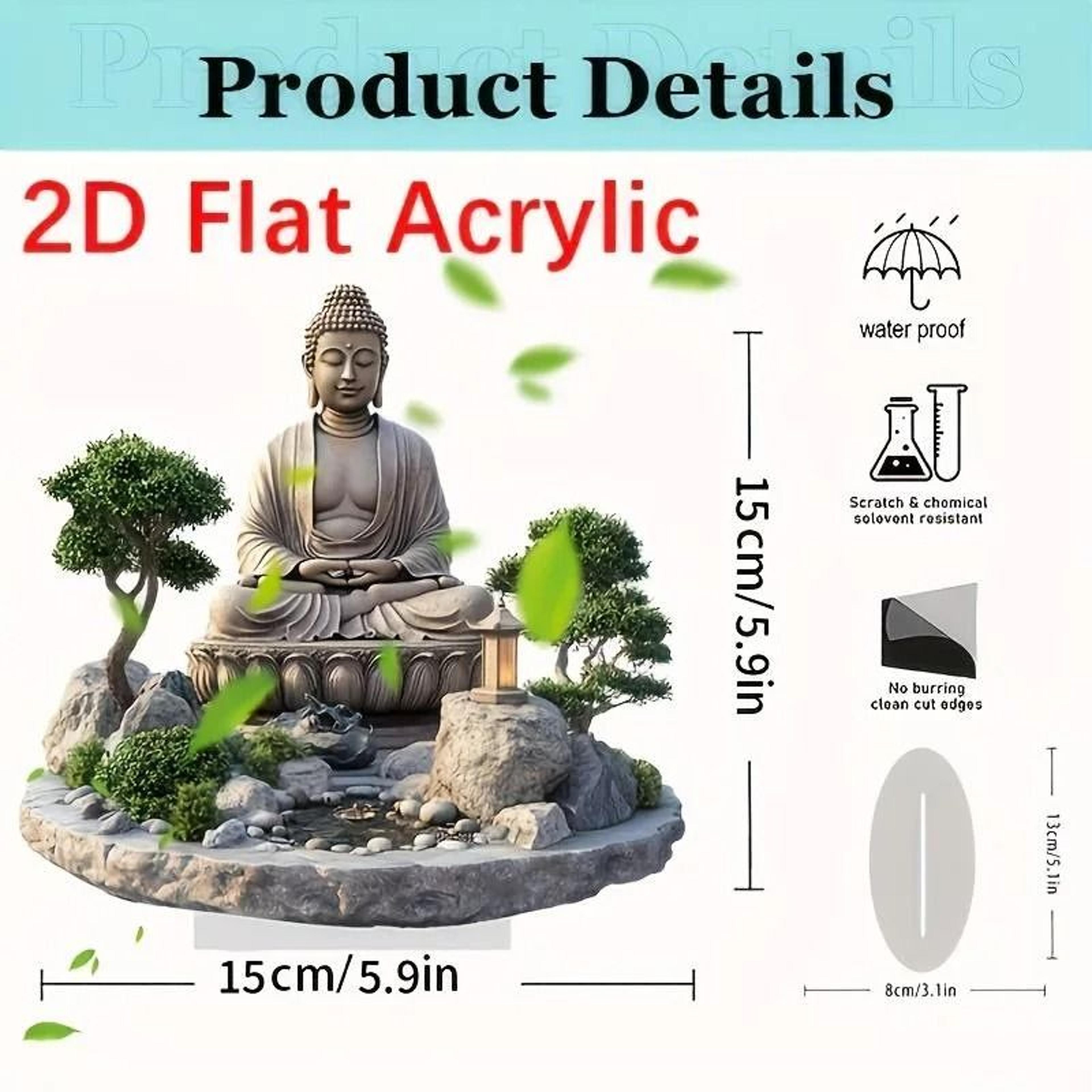 Lotus Terrace Buddha Statue Acrylic Home And Office Decoration For Buddhist Enthusiasts 4