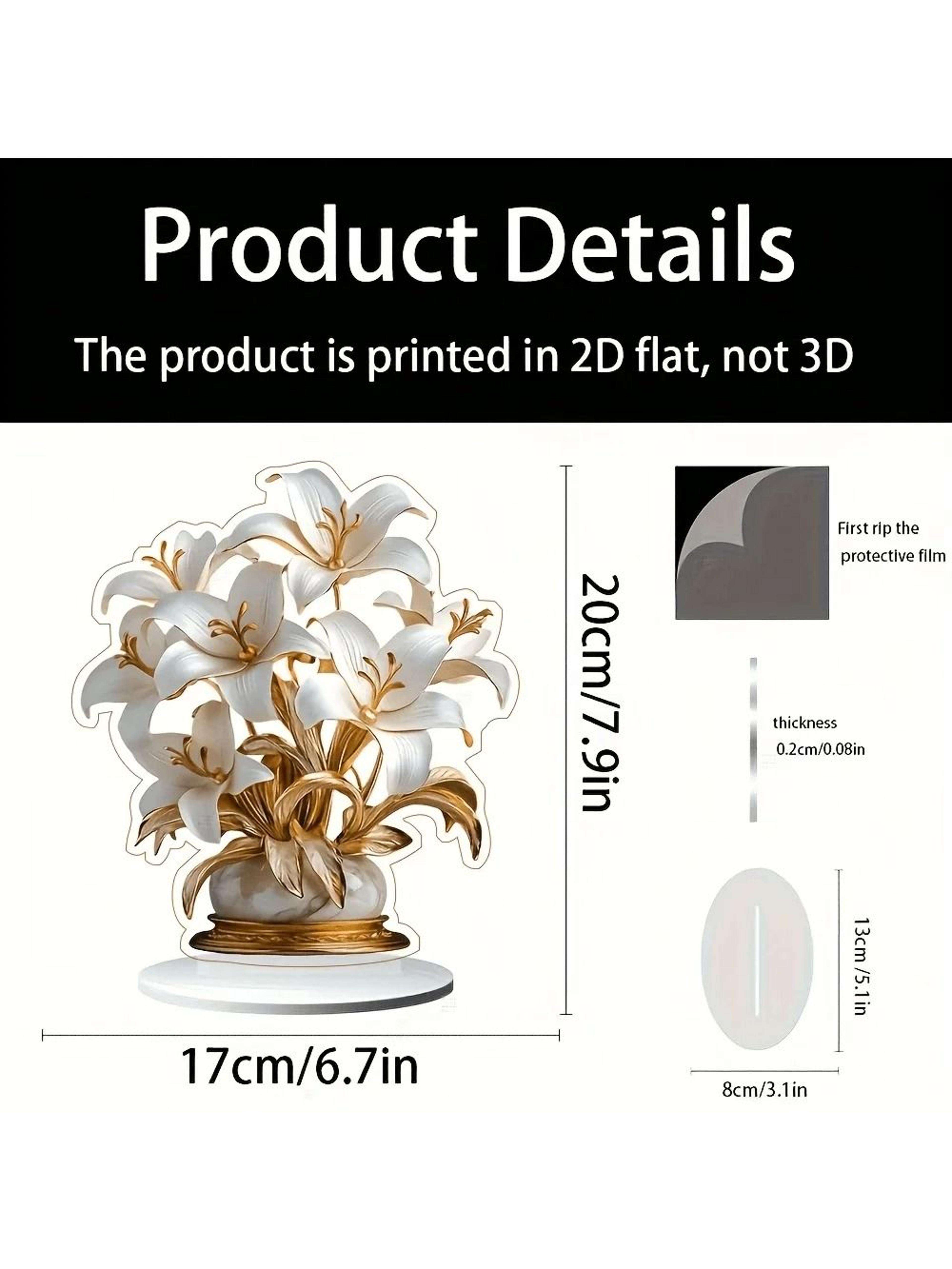 Table Flower Decoration Desktop Plaque For Living Room Bedroom And Office 9