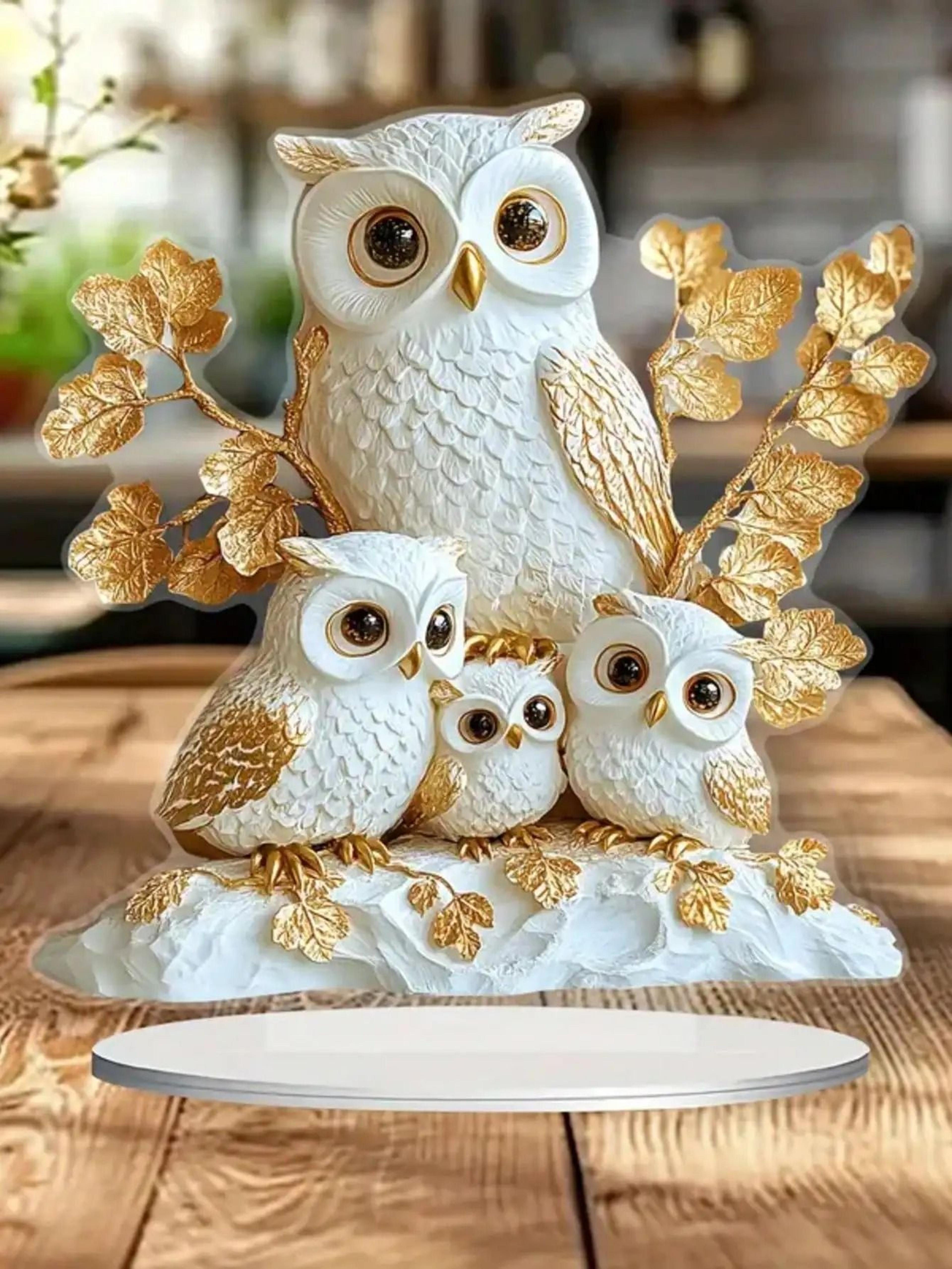 Owl Family Ornament Anime Themed Collectible Home And Office Decoration 0