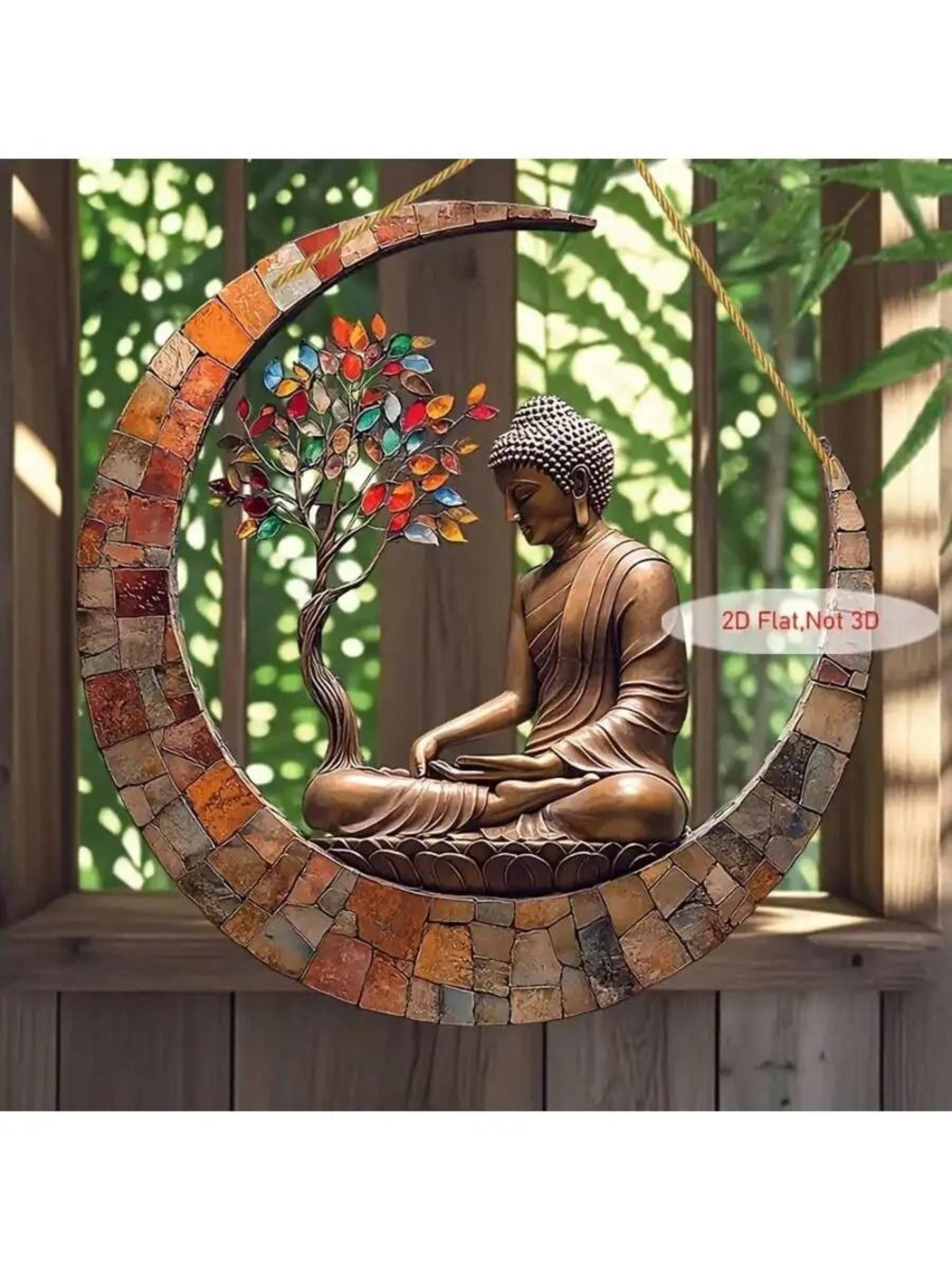 Enchanting Buddha Sun Visor Suncatcher Religious Spiritual Home And Garden Decor 4