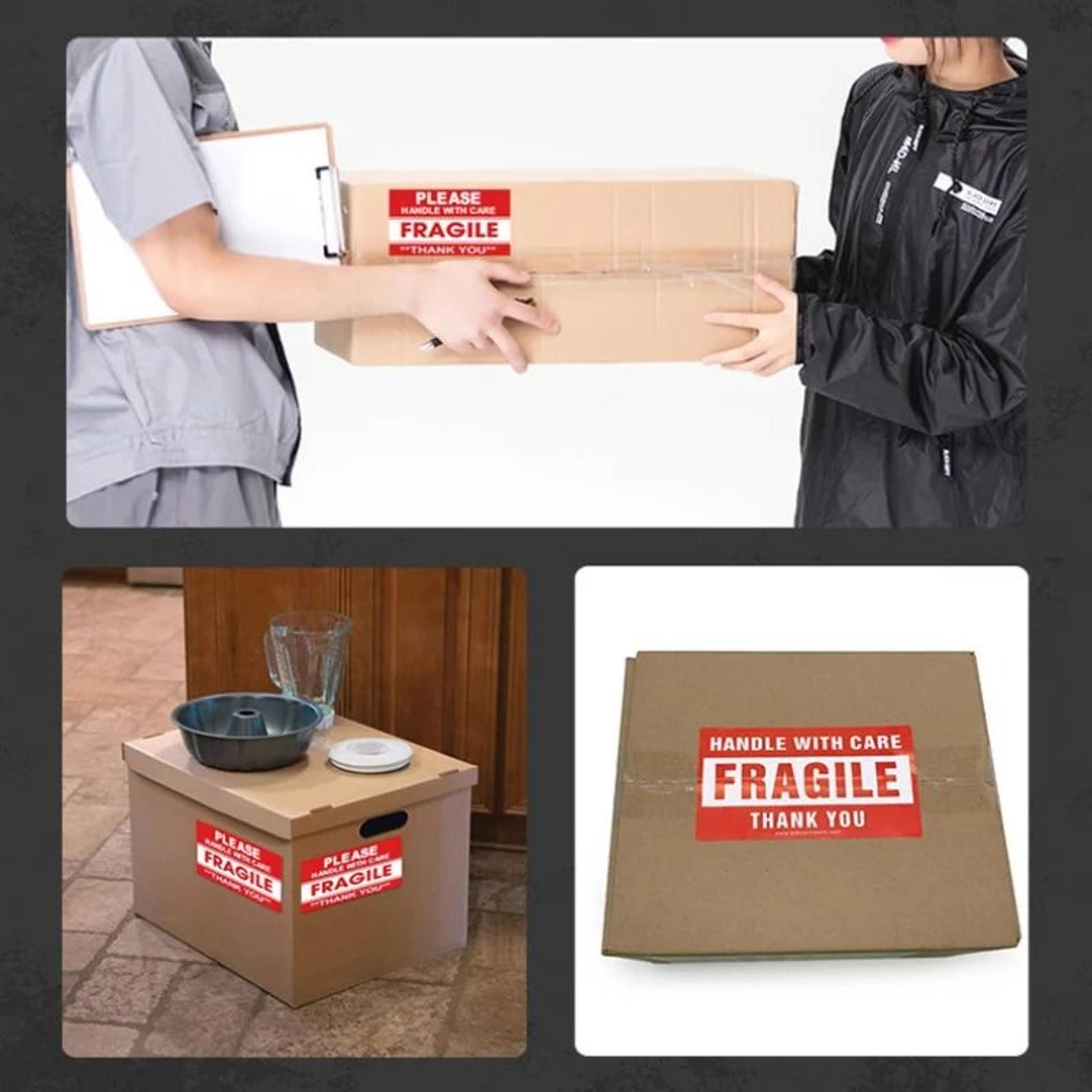 250 PasteRoll Fragile English Warning Label Stickers  AntiTamper Security Seals 2
