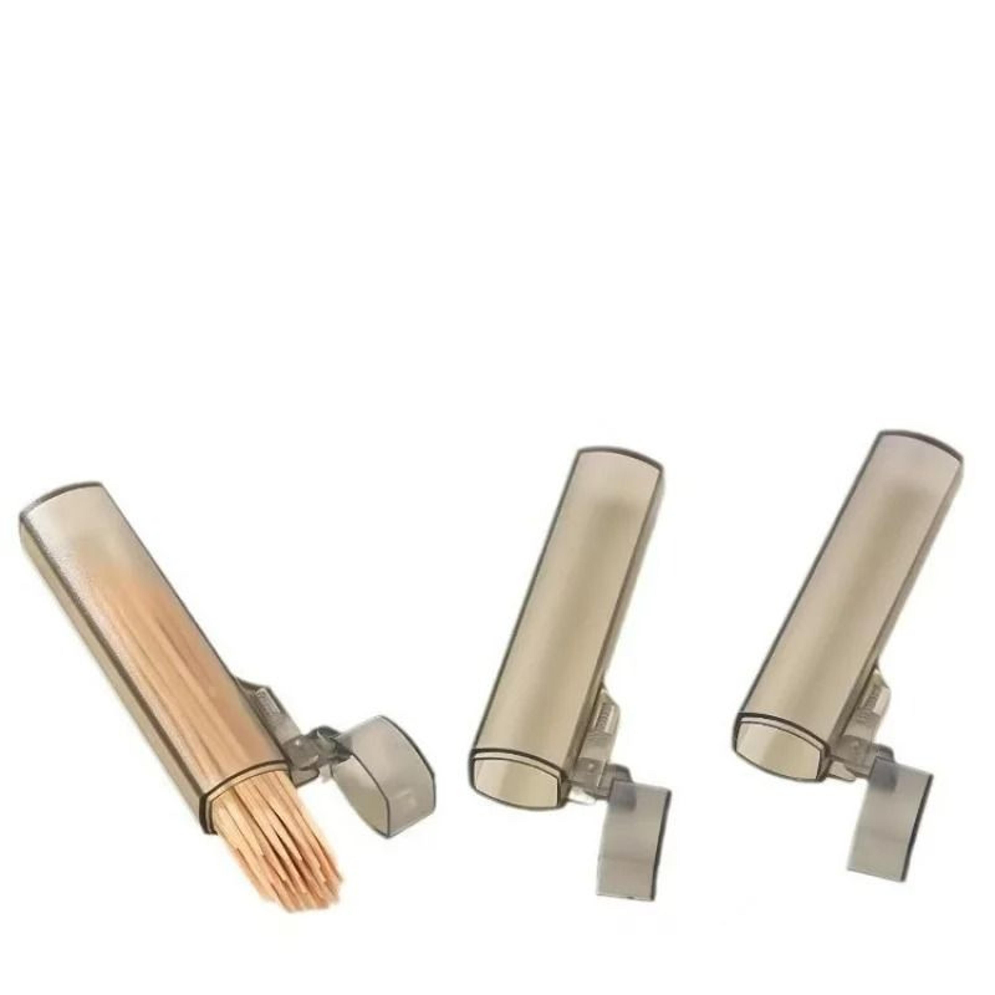 1pc 3pcs Portable Toothpick Case For Travel Outdoor Daily Use Toothpick Holder Box 4