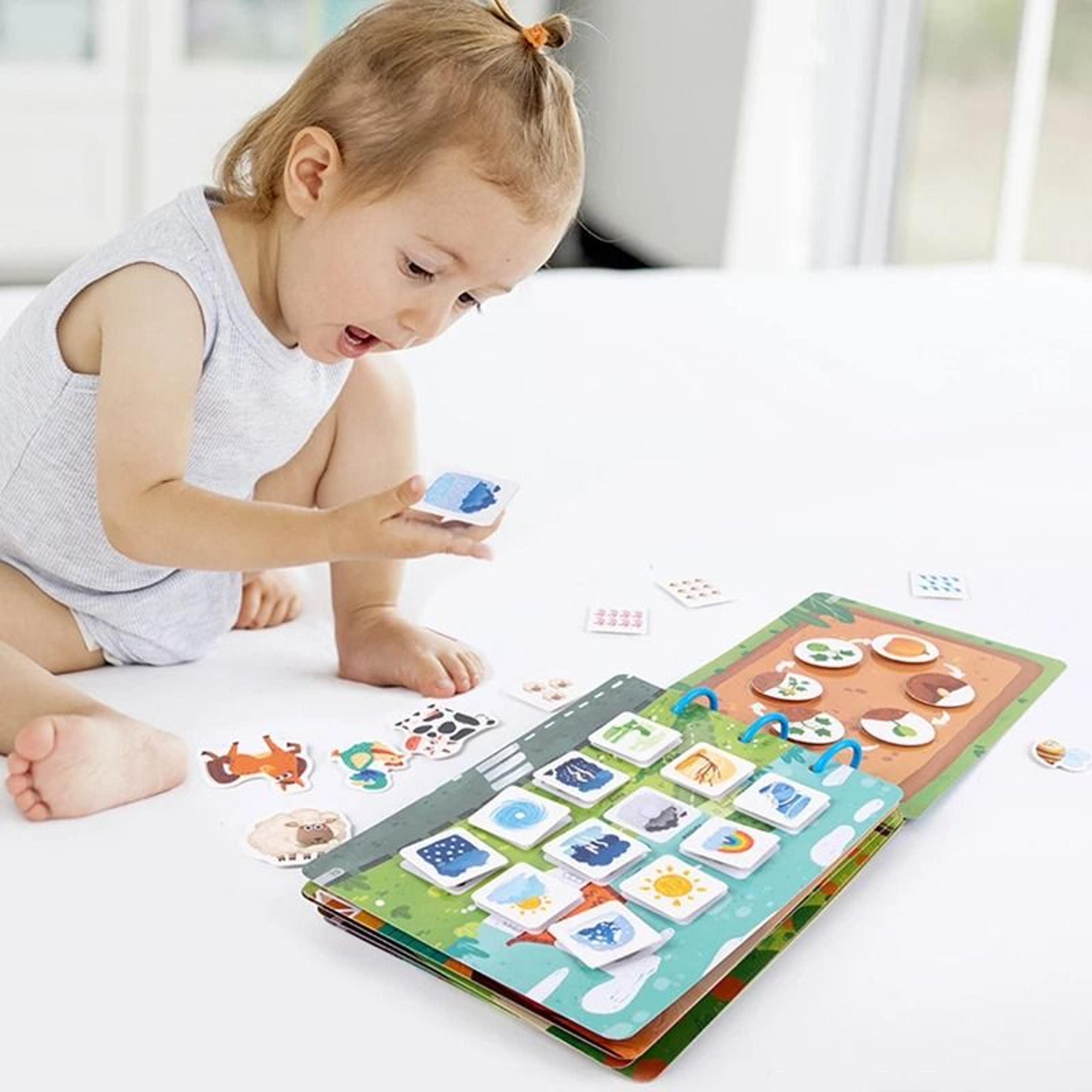 My First Busy Books Montessori Paste Quiet Book Baby Educational Activity Busy Board Toys 1