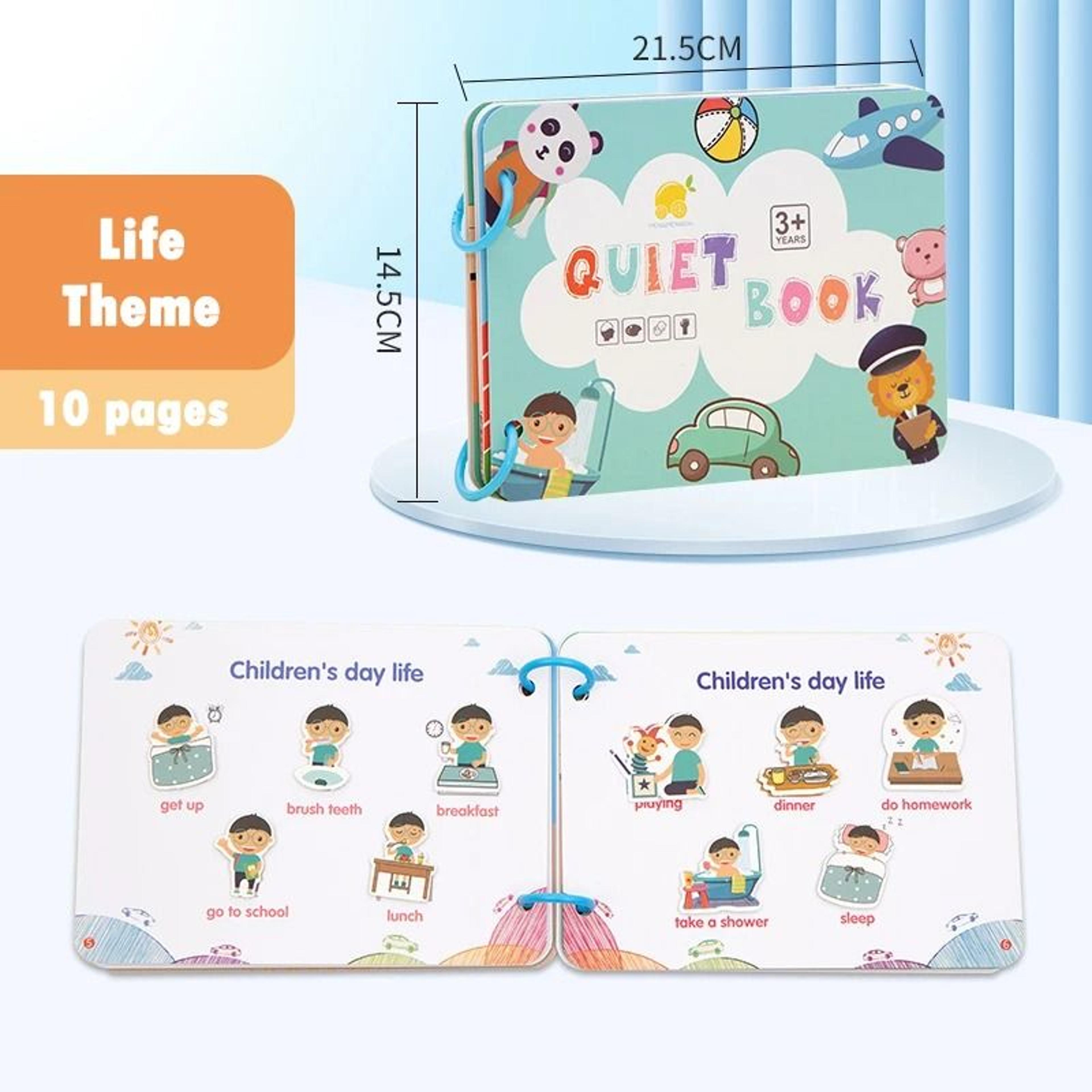 My First Busy Books Montessori Paste Quiet Book Baby Educational Activity Busy Board Toys 19
