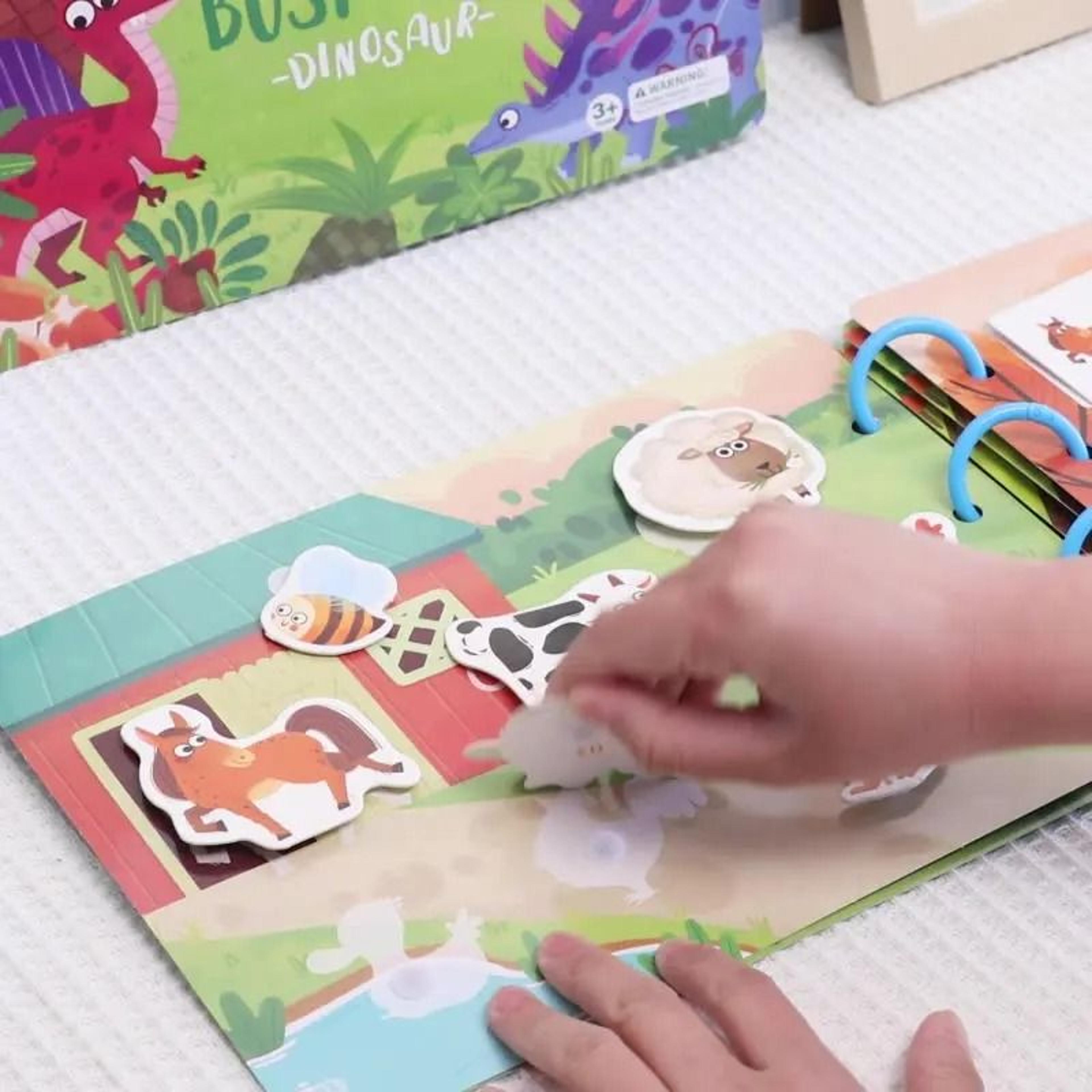 My First Busy Books Montessori Paste Quiet Book Baby Educational Activity Busy Board Toys 3