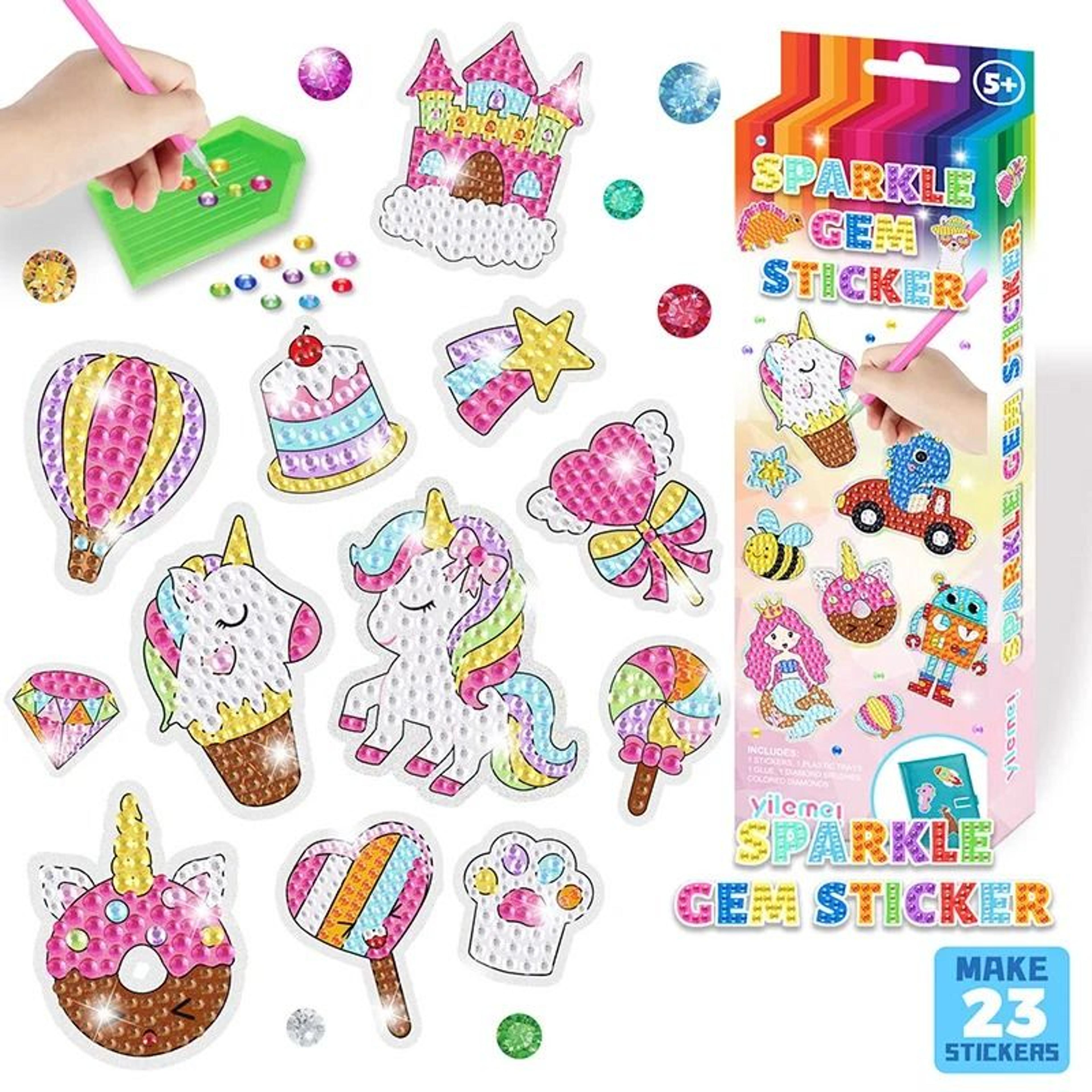GEM 5D Diamond Painting Kit For Kids Handmade DIY Painting Tools Stickers Cute Art Crafts 1