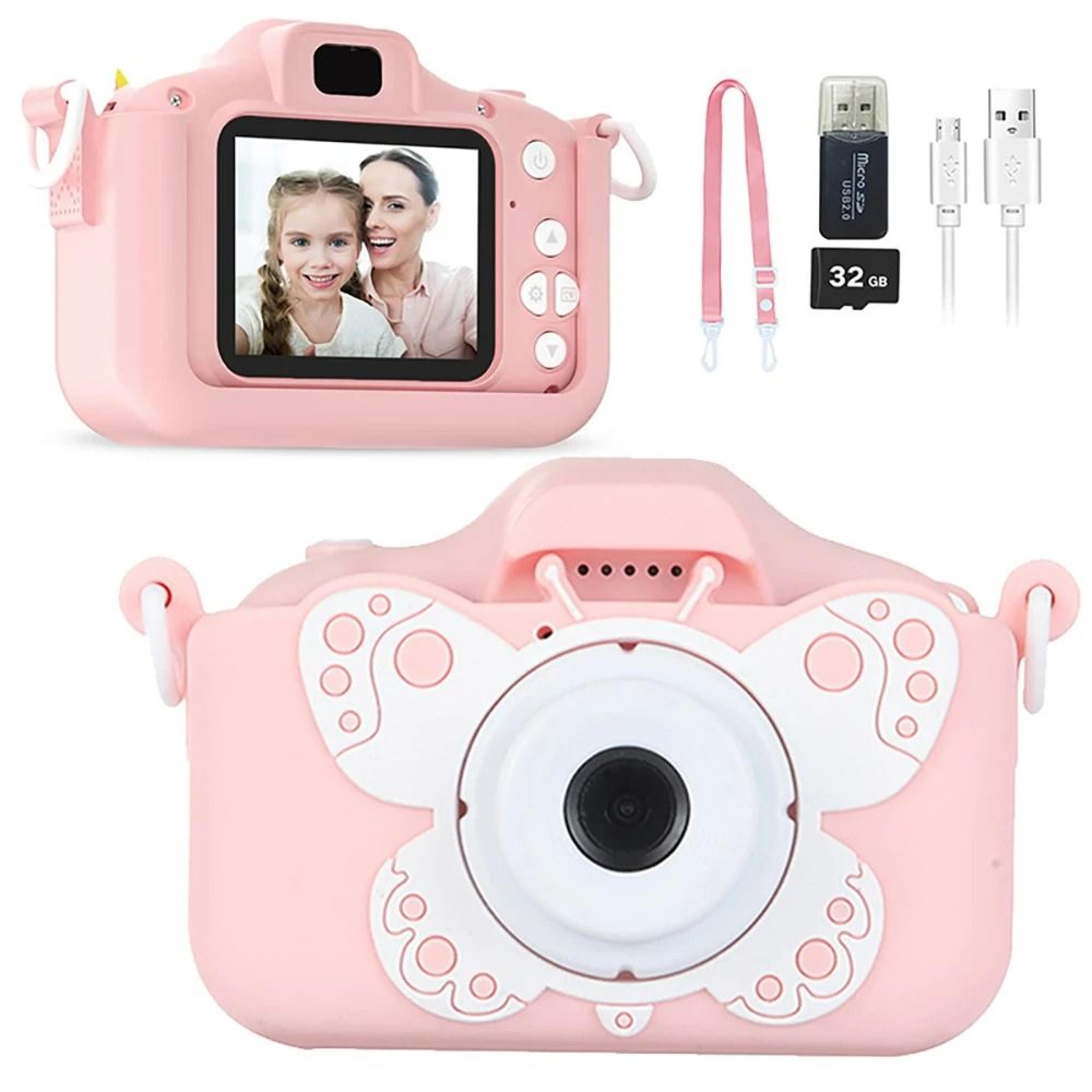 Kids Camera HD Digital Video Toddler Camera With Silicone Cover  32GB SD Card 12