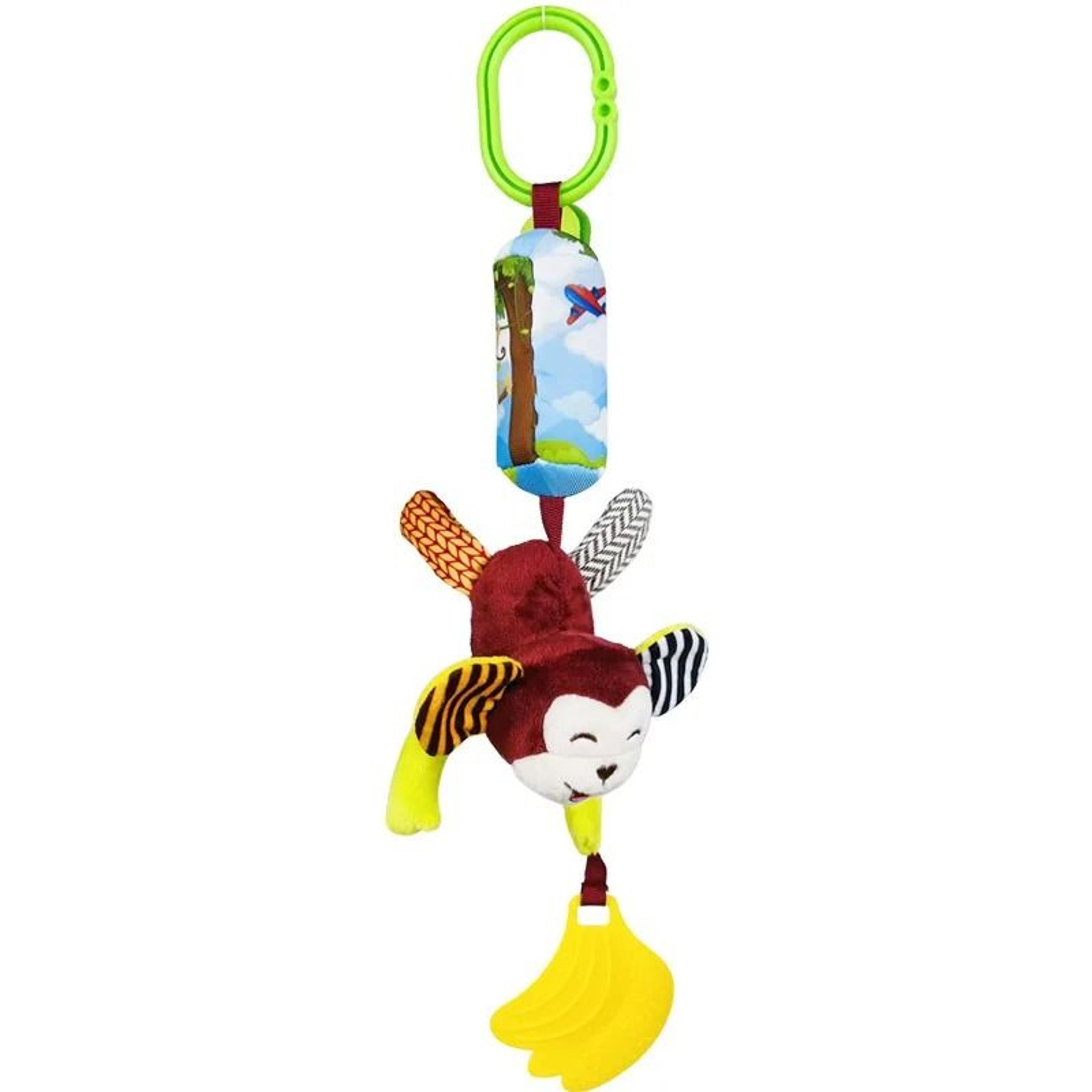 Soft Animal Hanging Handbells Rattles Plush Sensory Toy With Teether For Newborn Gifts 7