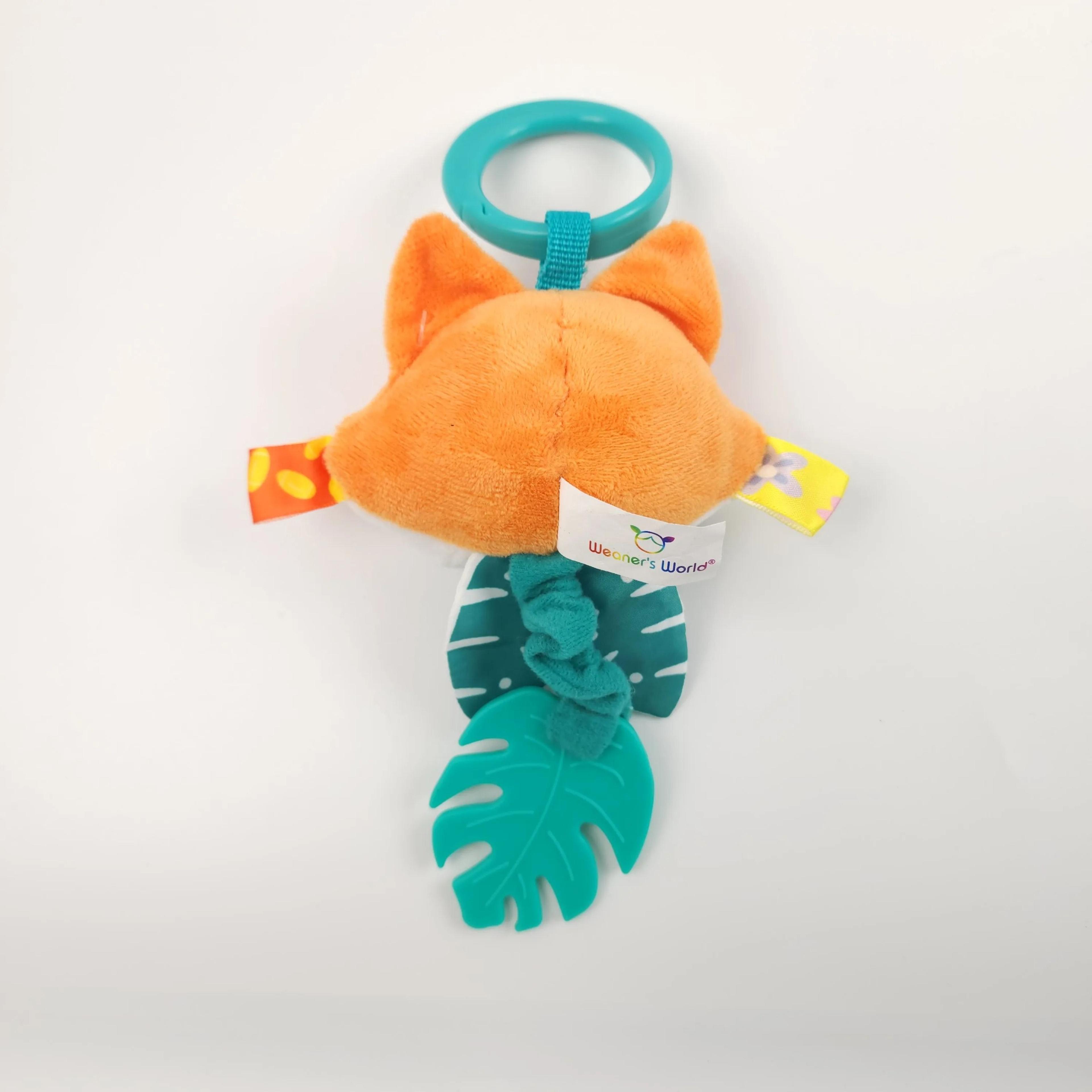 Baby Toy Cartoon Animal Stuffed Hanging Rattle Toys For Crib Car Seat And Stroller 3