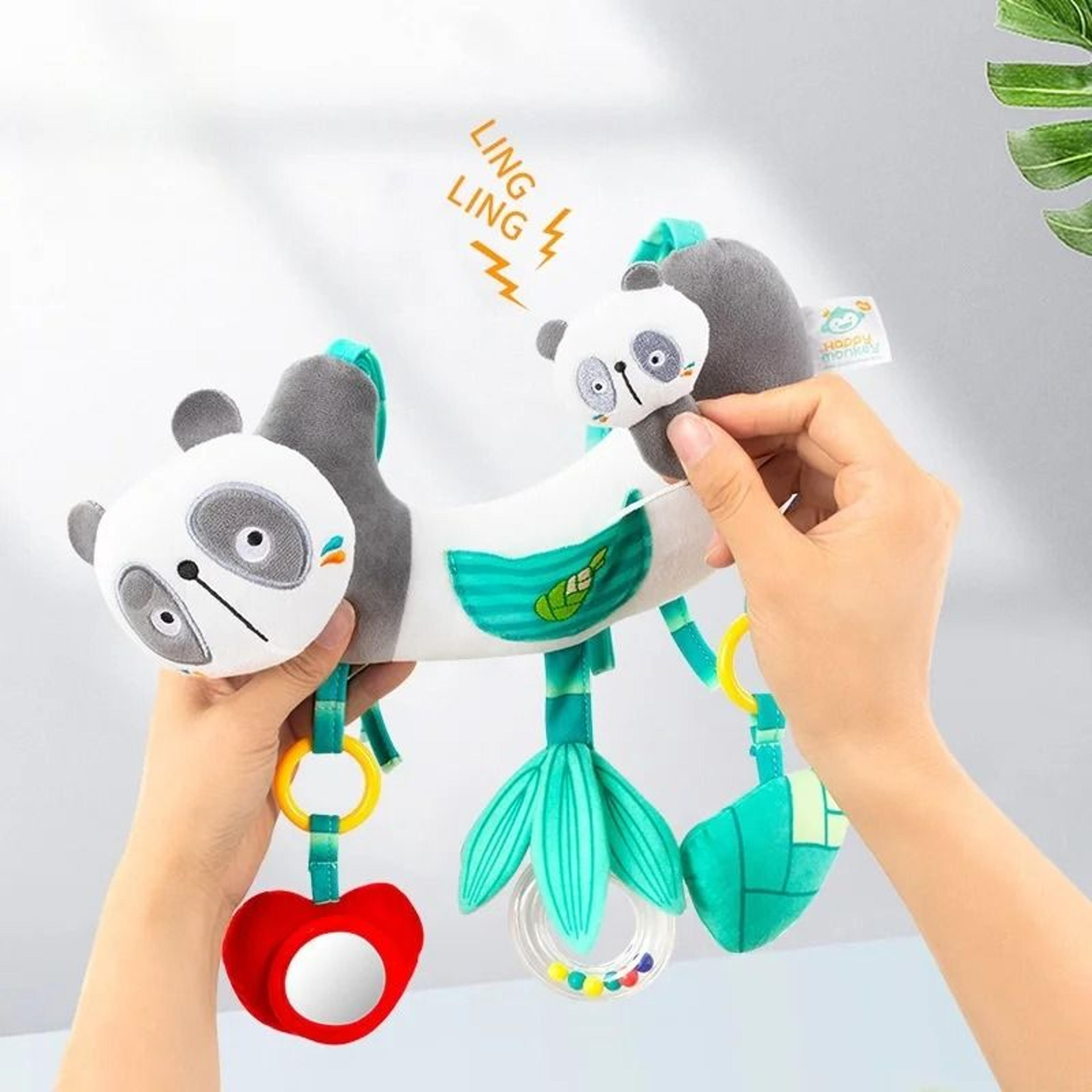 Baby Car Seat Stroller Activity Hanging Toy Infant Soft Plush With Wind Chimes 2