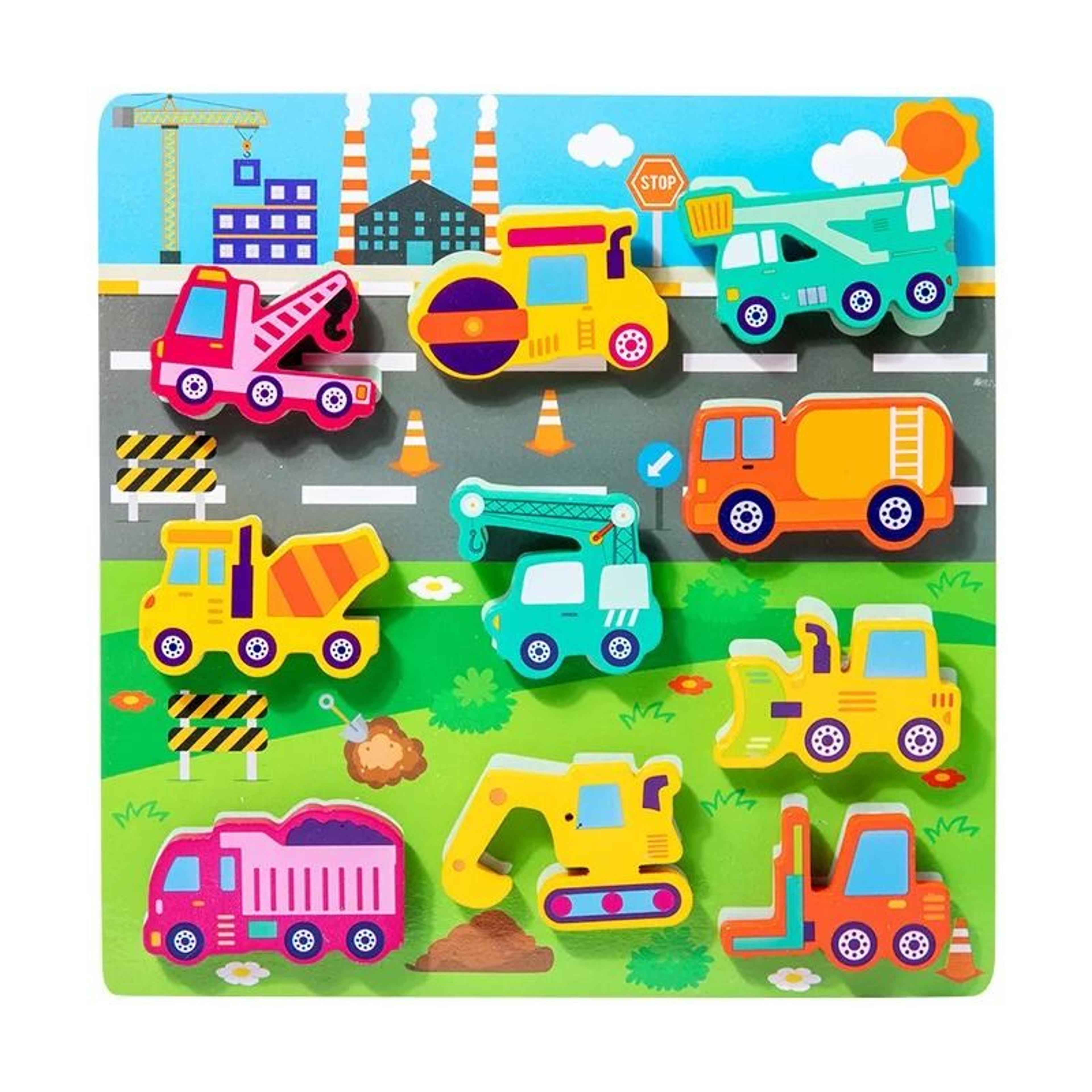 Childrens 3D Puzzle Early Education Fun DIY Paste Wood Educational Toys For Kids 8