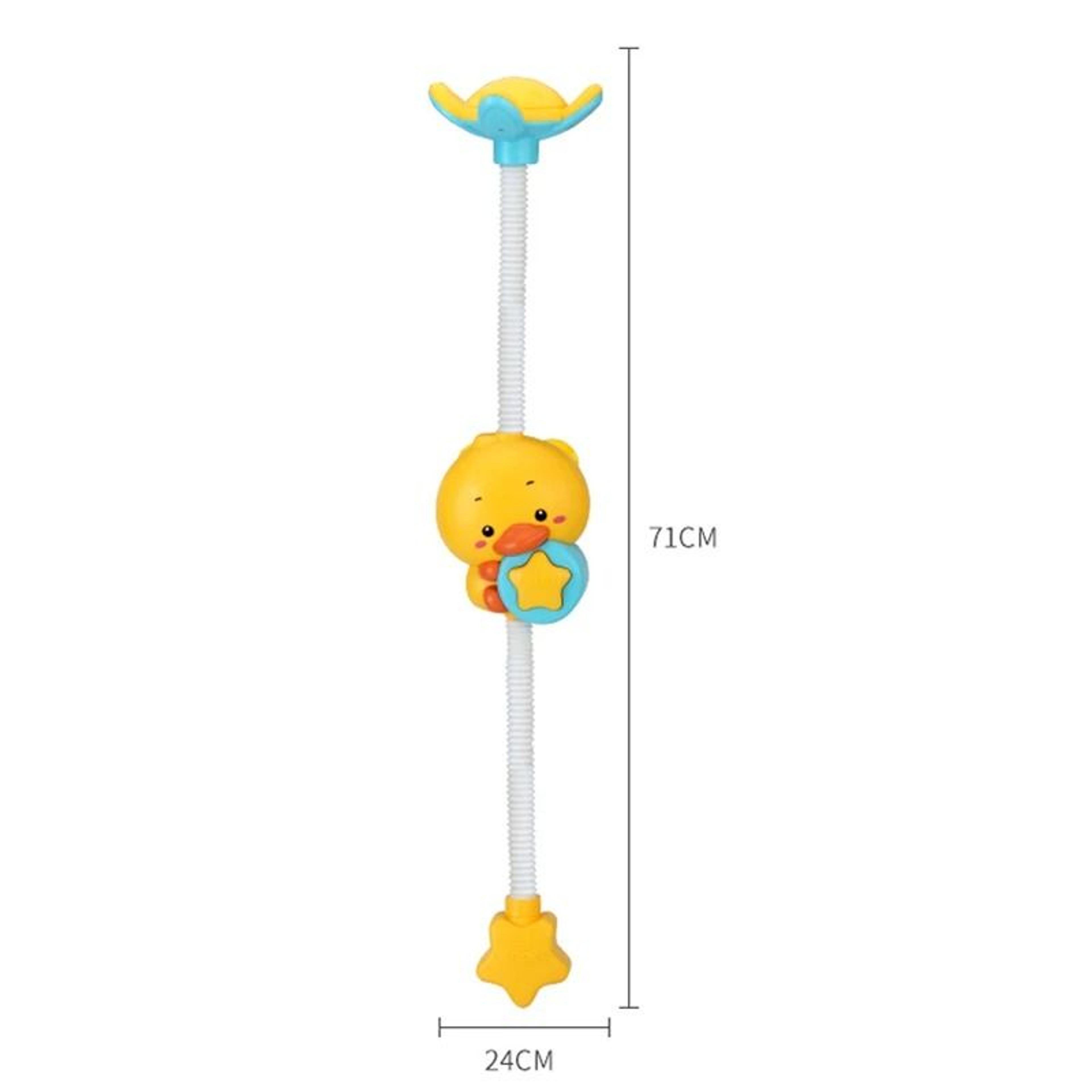 QWZ New Bath Toys Baby Water Game Duck Model Faucet Electric Water Spray Shower 5