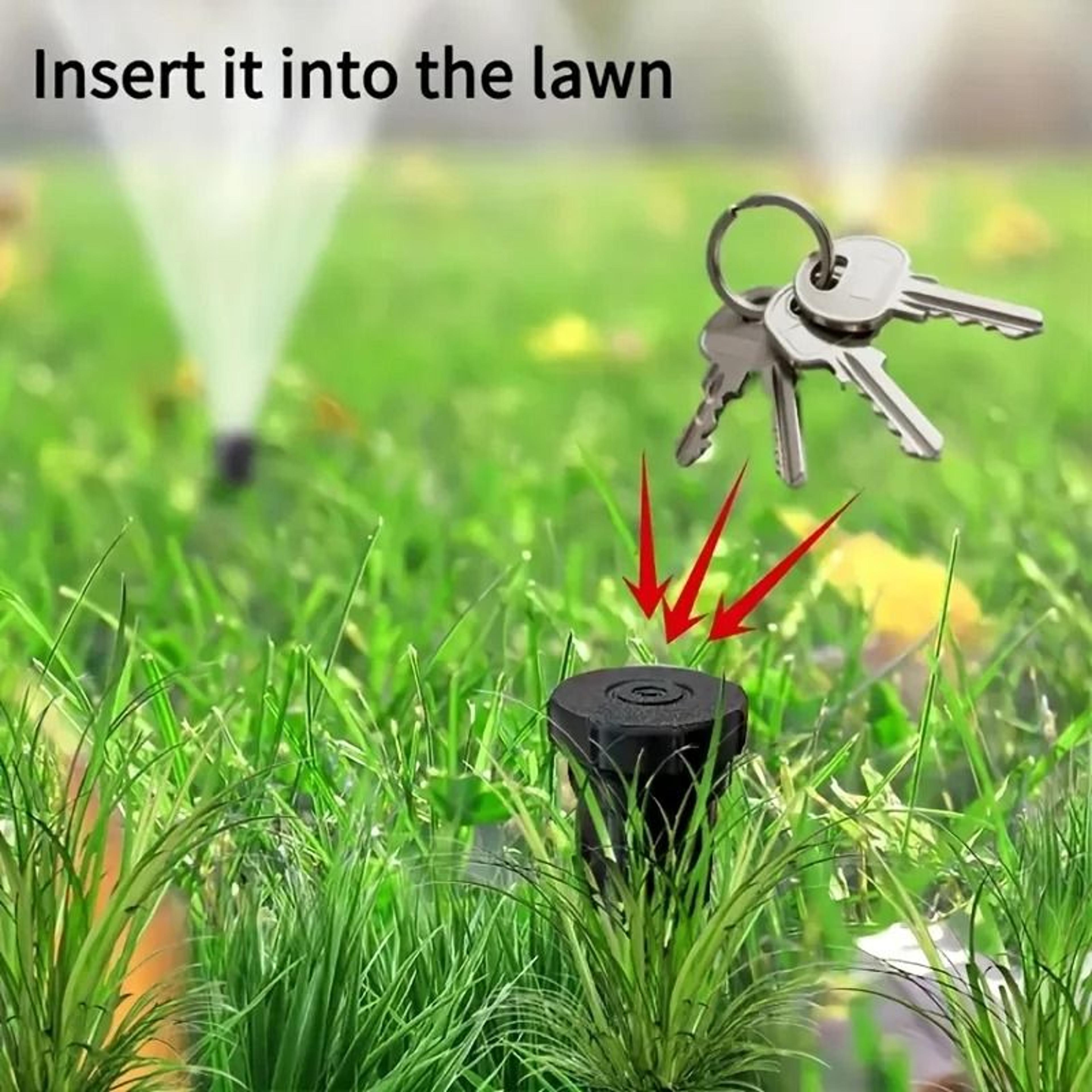 Garden Key Hider Realistic Underground Sprinkler Head Key Safe Outdoor Security 5