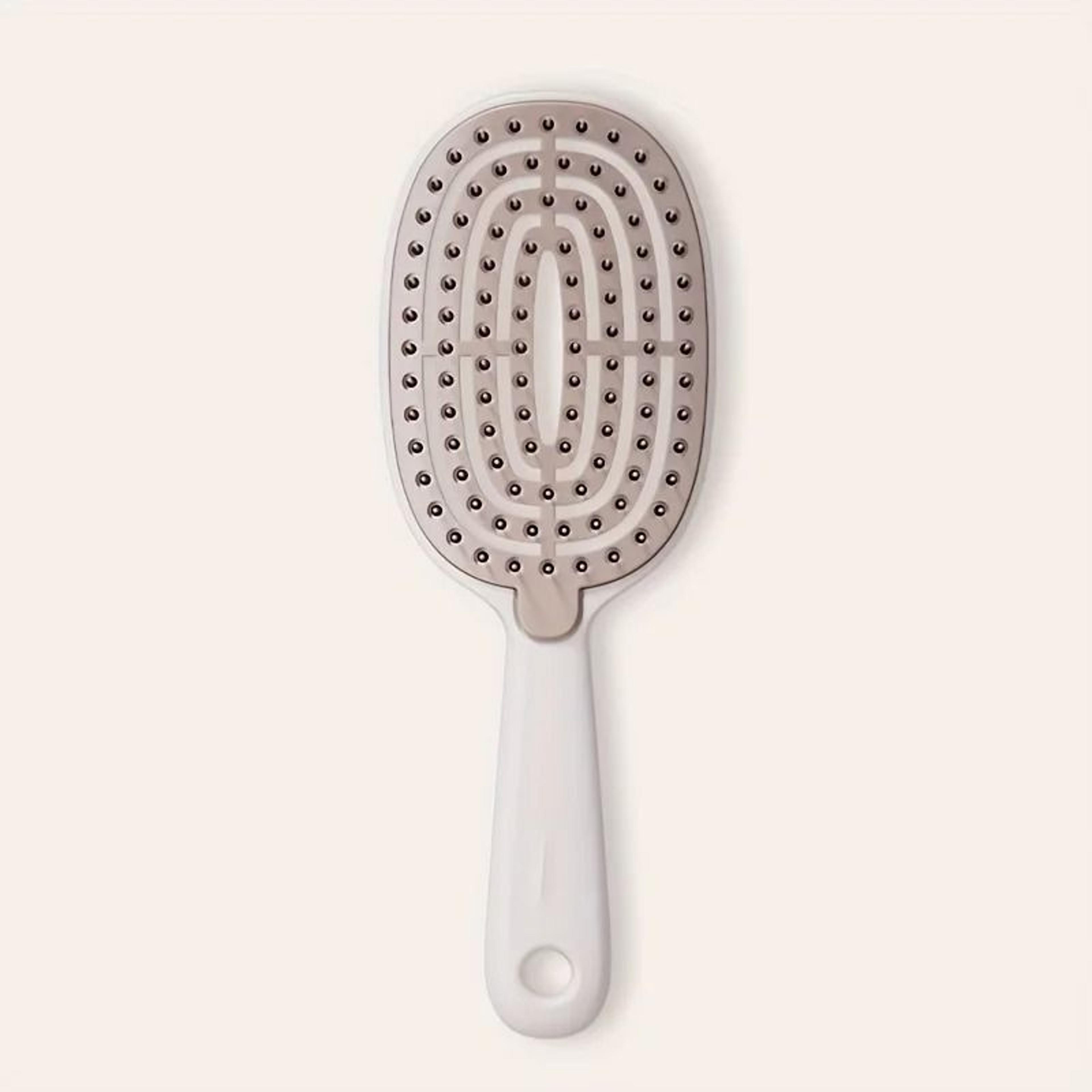 Fashionable Womens Portable Hair Comb HollowOut Minimalist Scalp Massage Brush 6
