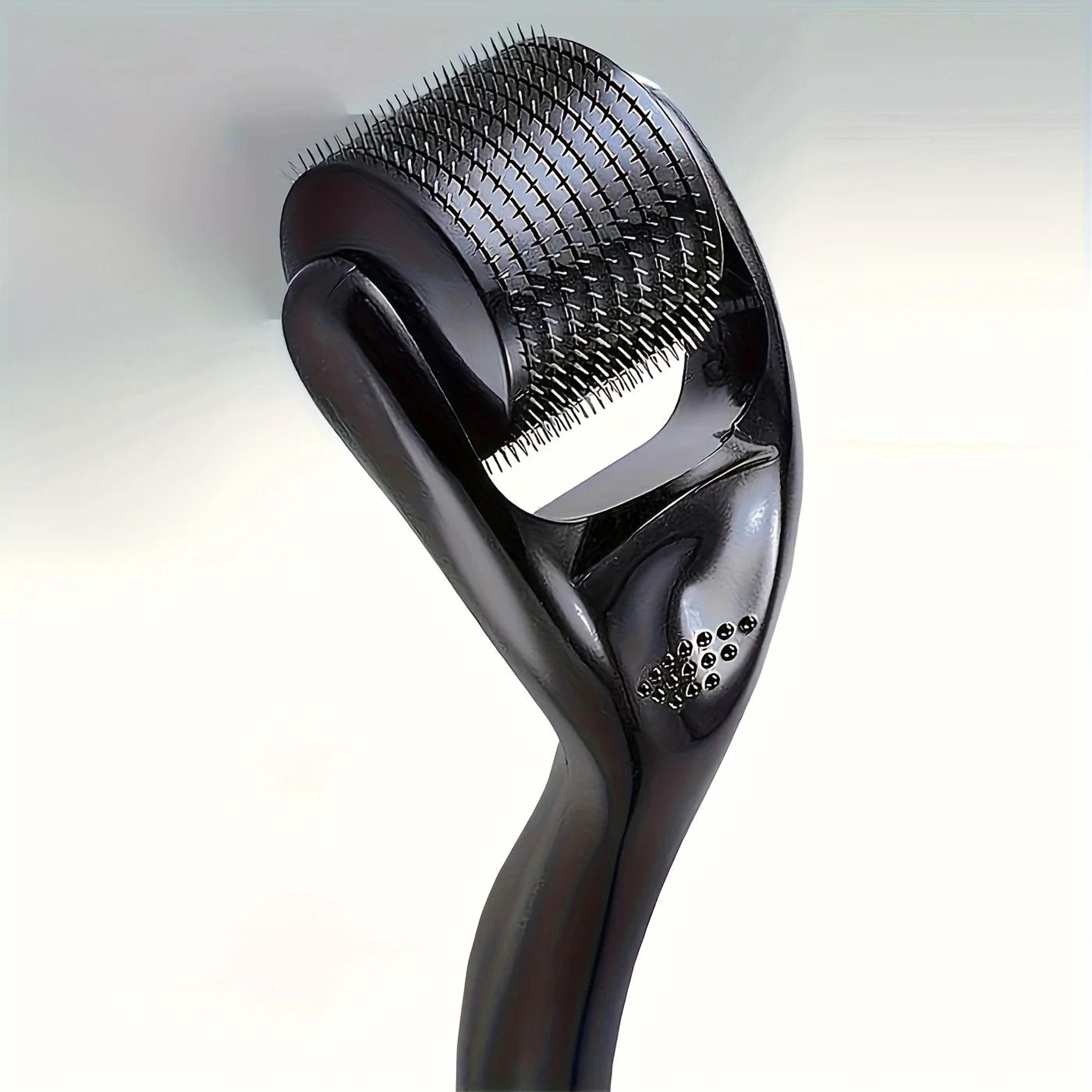 1pc Stainless Steel Black Facial Roller  025mm Precision Massager  Gentle Exfoliating Tool 2