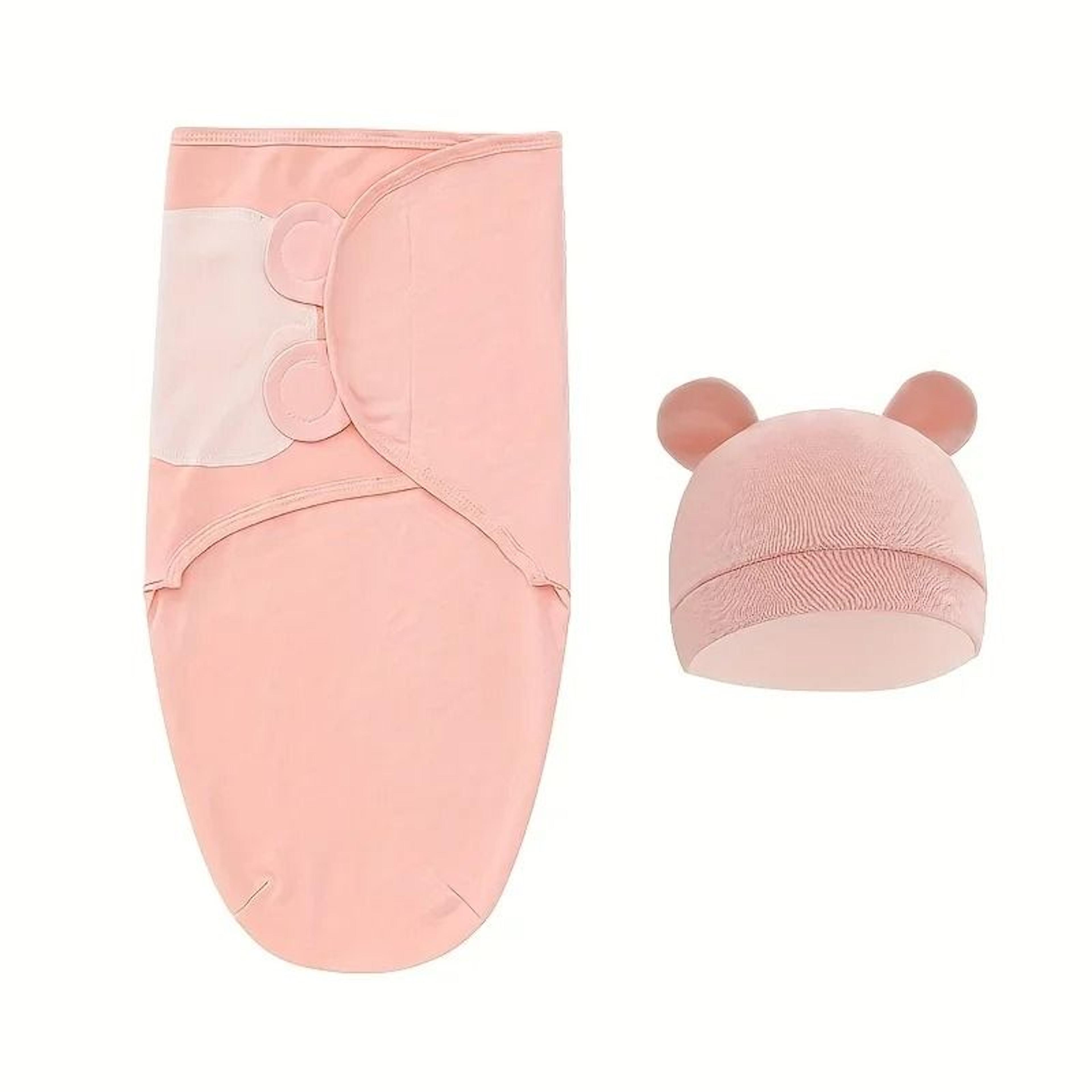 1pc Baby Swaddle Set With Hat  UltraSoft Gray Star Cloud  Moon Patterns 7