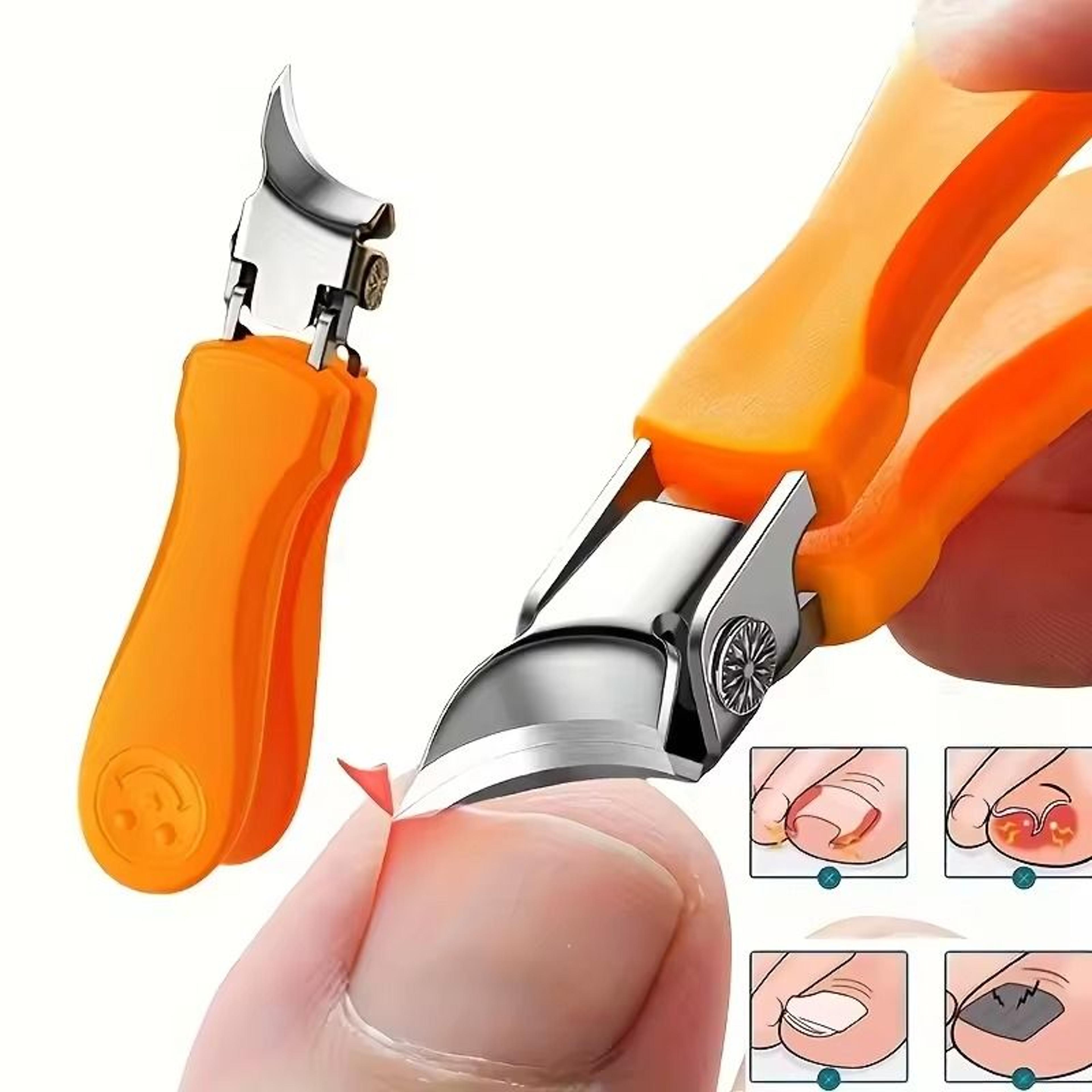 HeavyDuty Professional Nail Clippers For Thick  Hard Toenails  UltraSharp  AntiSplash 0