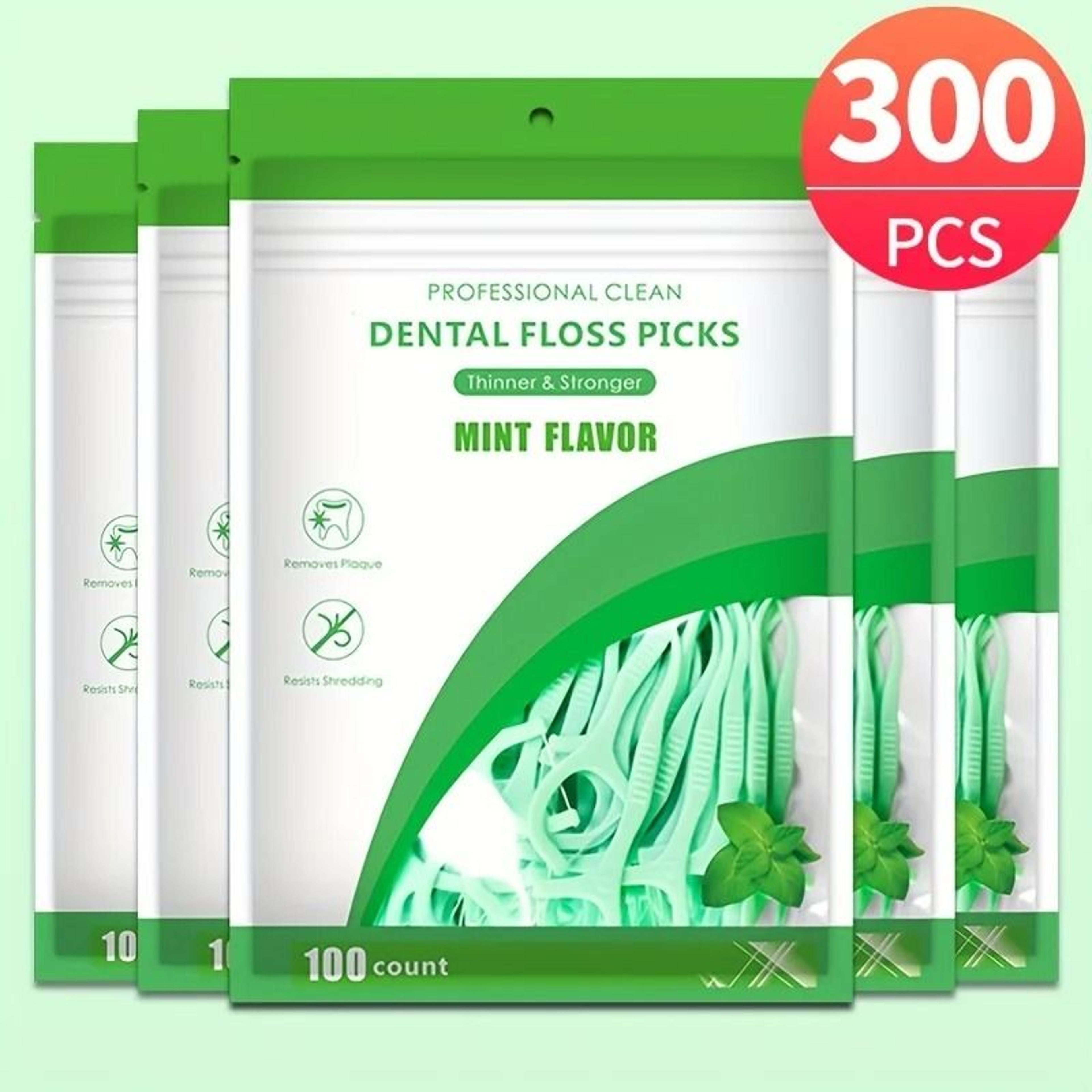 100Count UltraFine Mint Flavored Dental Floss Picks  Professional Clean  Safe Toothpick Sticks 8