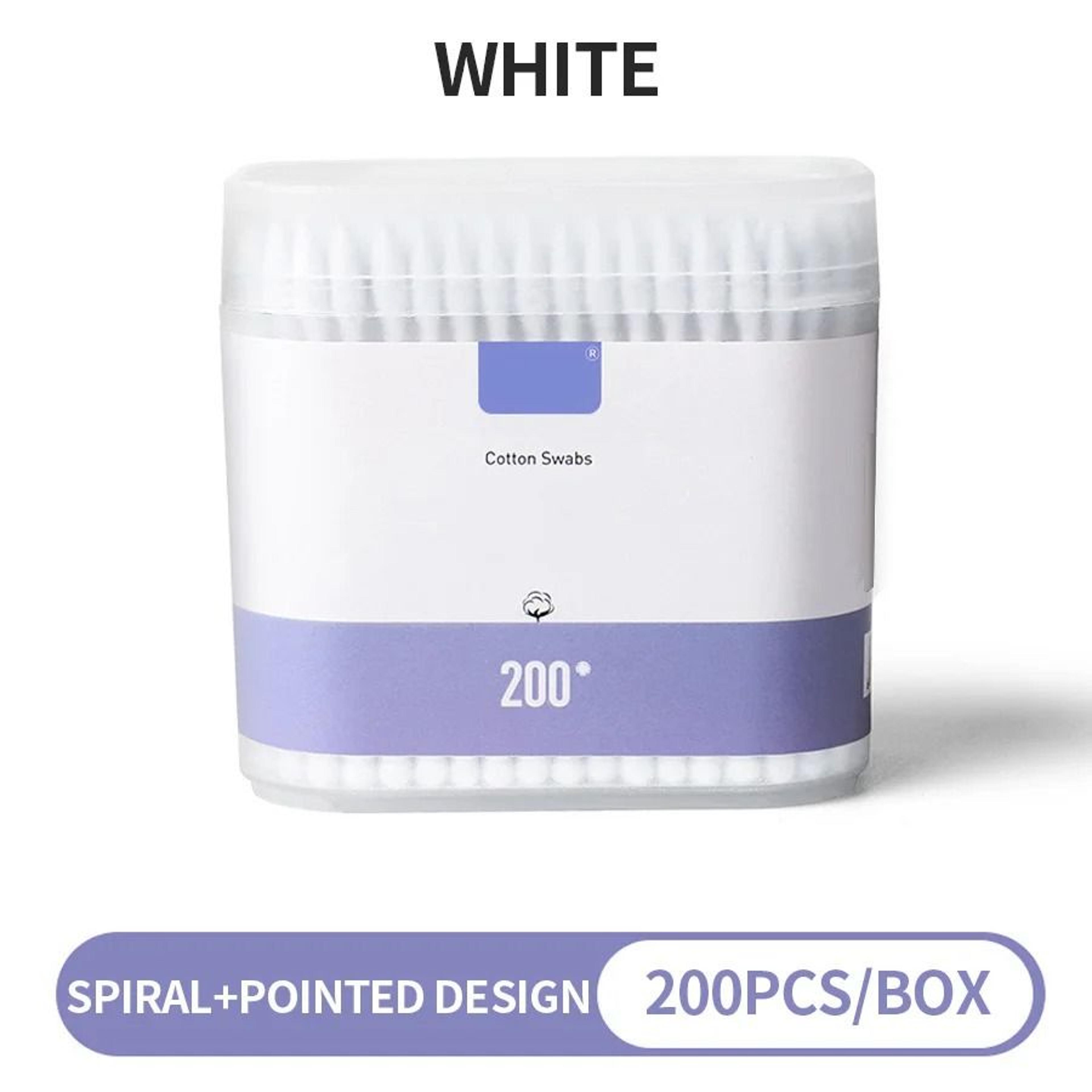 200Count Pure Cotton DoubleEnded Makeup Cotton Swabs  Precision Cleaning  Gentle Removal 4