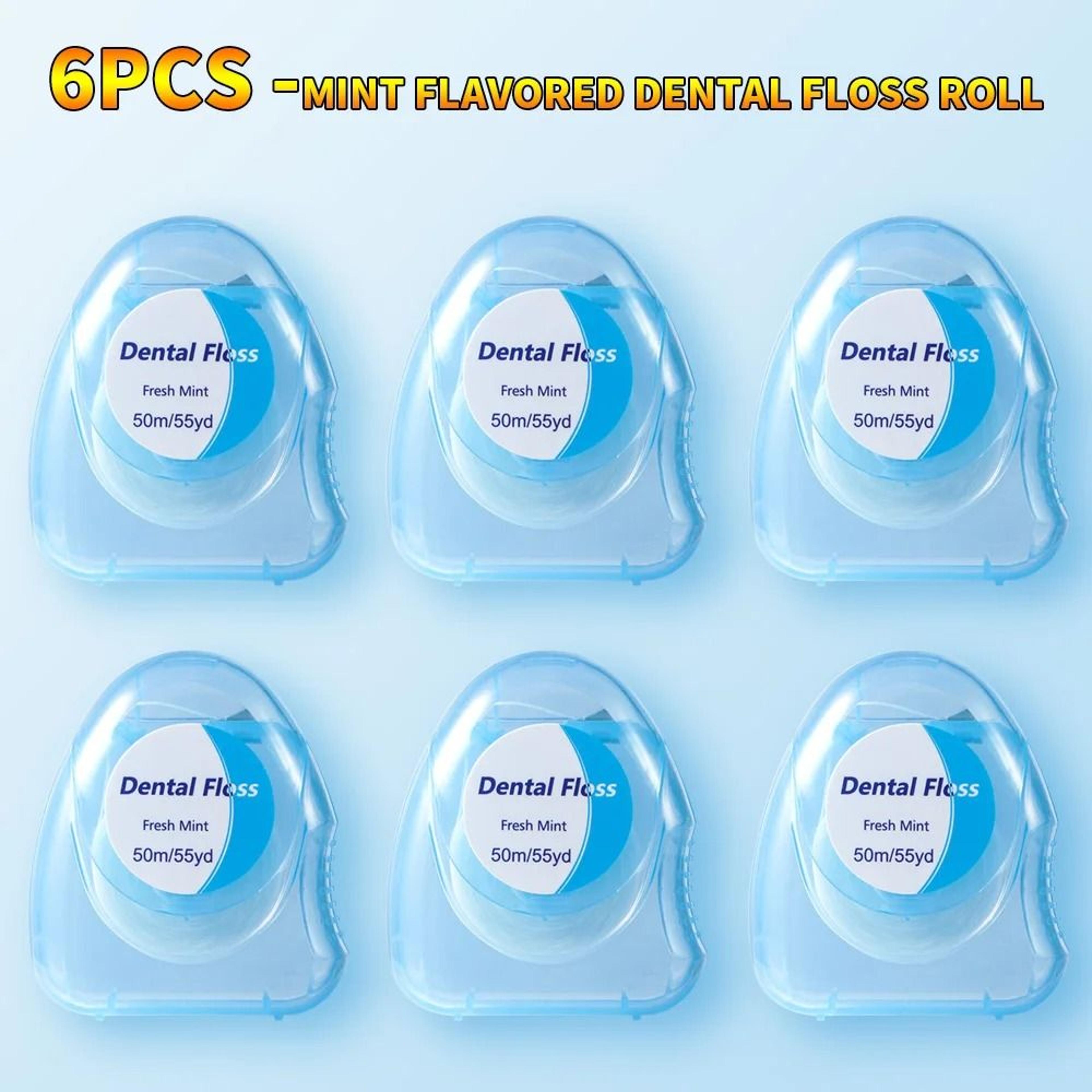 Premium Mint Flavored Dental Floss Roll  50m Professional Interdental Cleaning  Oral Care 6
