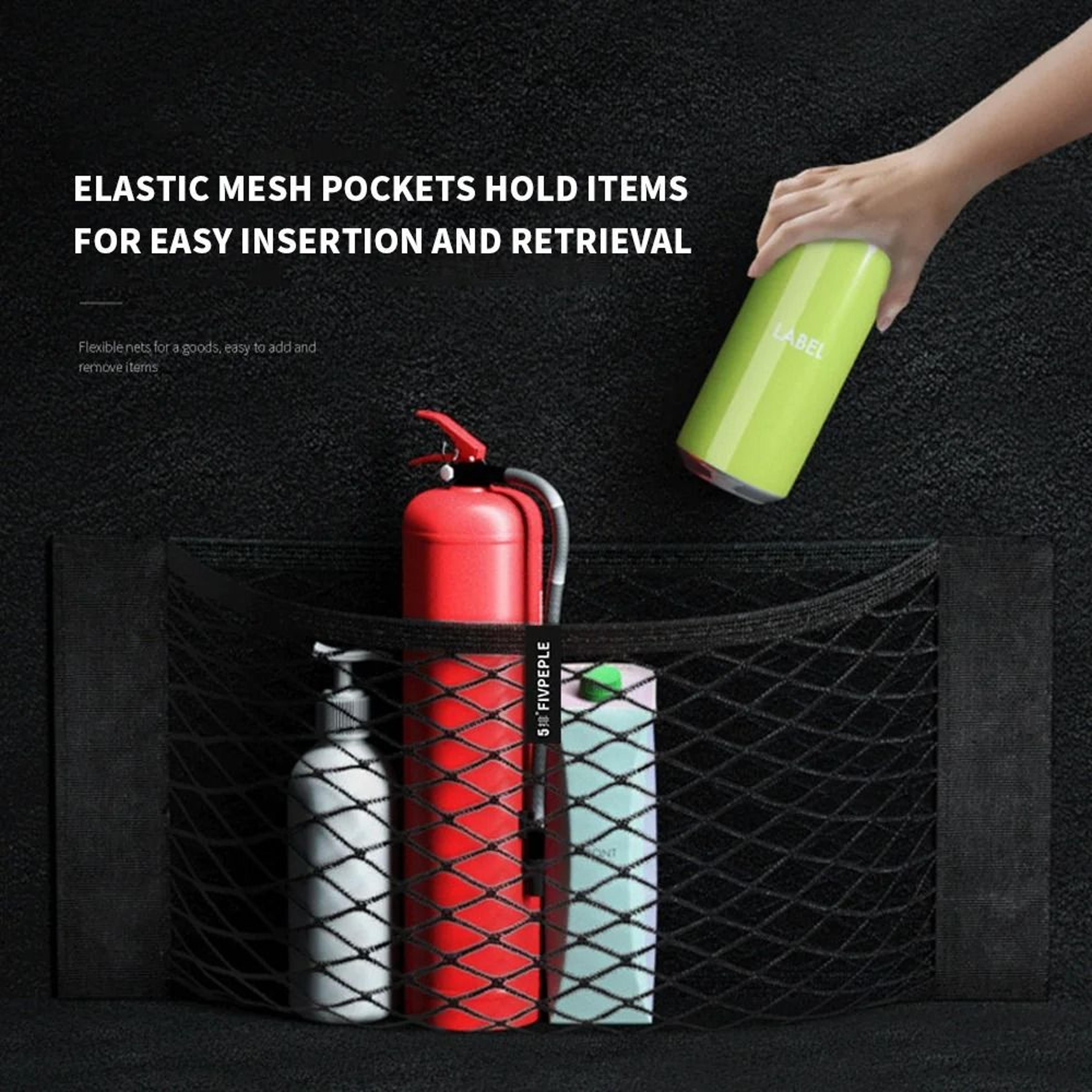 Universal Car Trunk Storage Net  Magic Elastic Sticker Mesh Pocket Organizer 3
