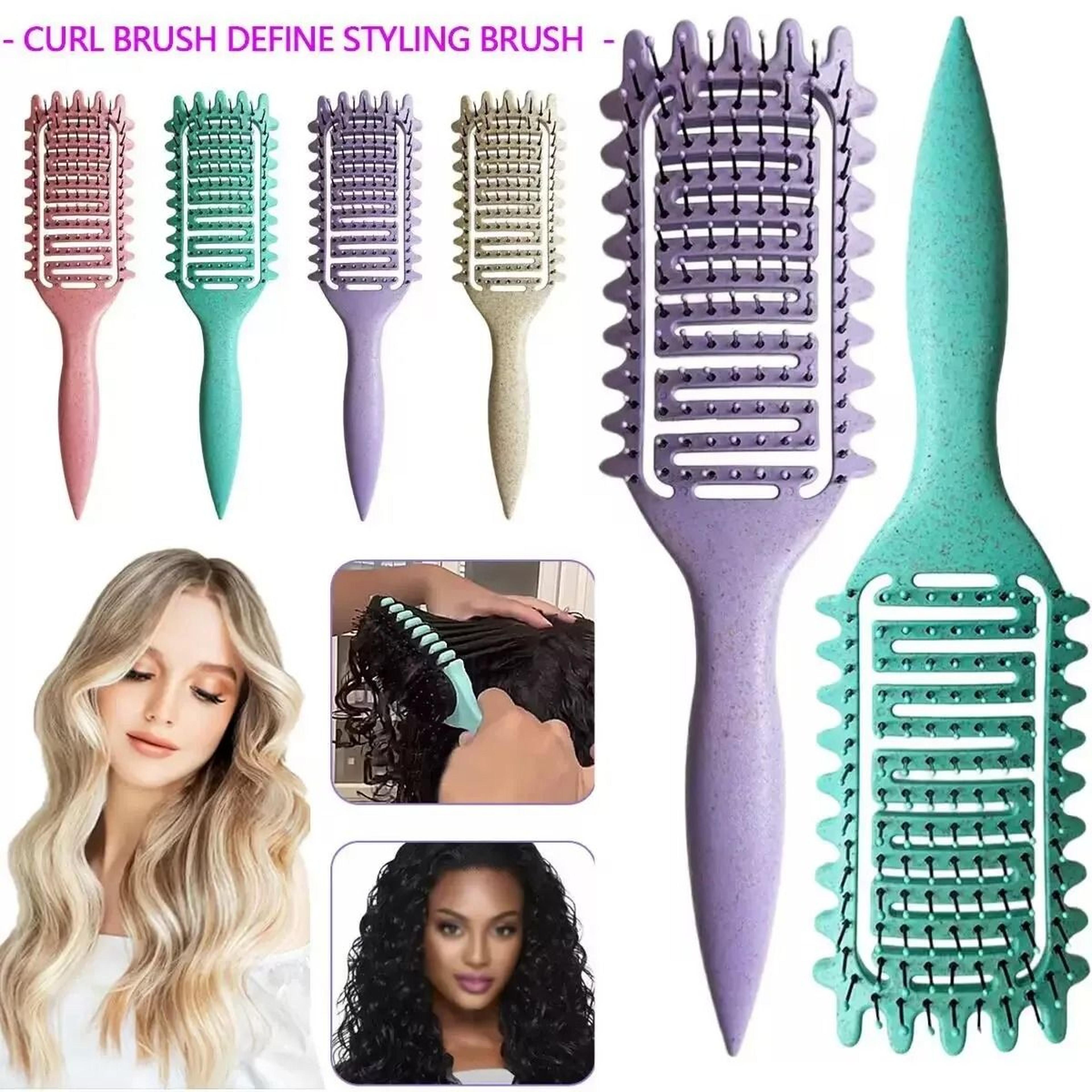 Curl Define Styling Brush  HollowOut Detangling Comb For Wet  Curly Hair 2