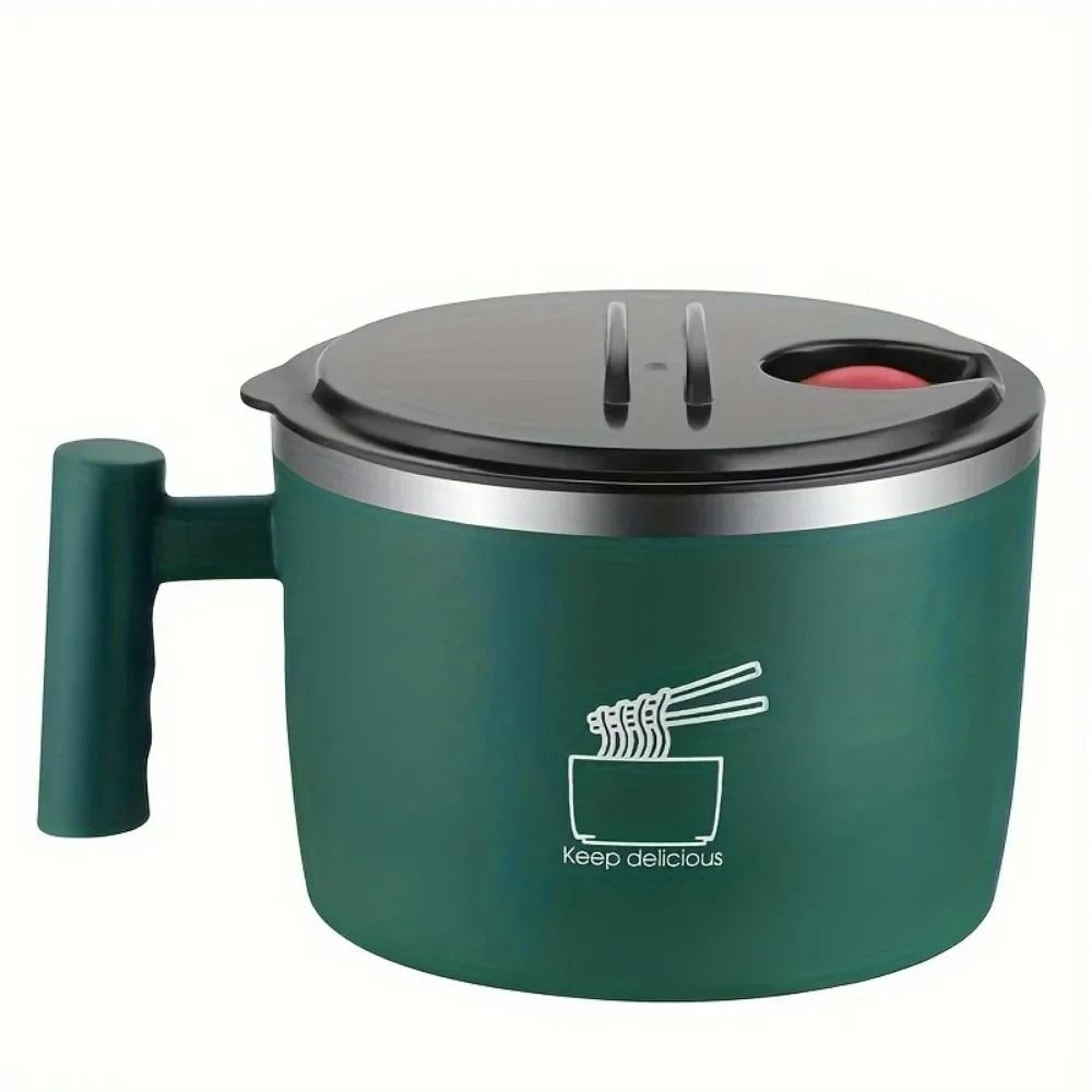 Stainless Steel Ramen Bowl  Insulated Lunch Container  1000ml Large Soup Bowl With Phone Stand 7