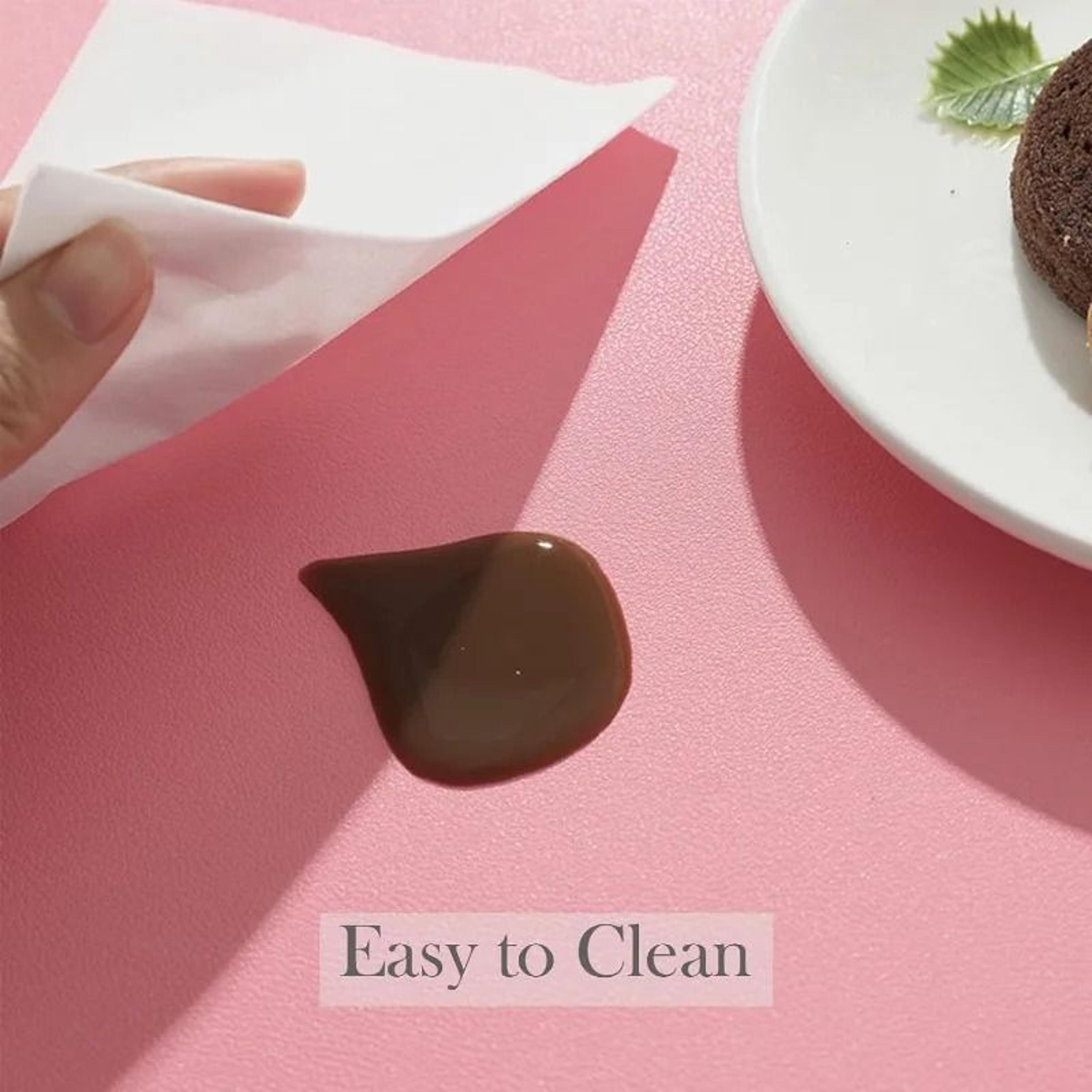 Premium Leather Table Placemats Set  HeatResistant  Waterproof Dining Decor 3