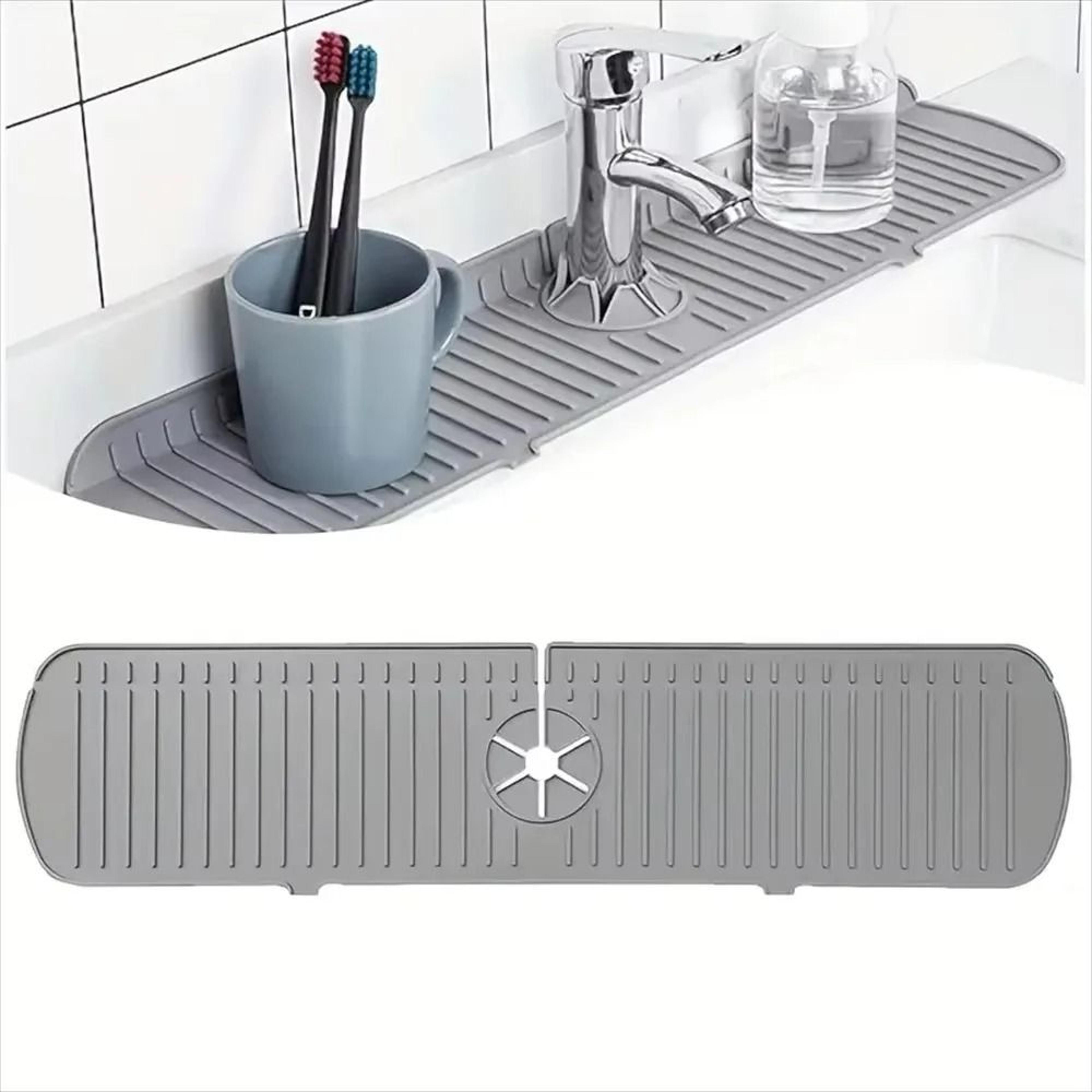 Premium Silicone Sink Splash Guard  Kitchen Tap Drain Mat  Drip Catcher Tray 2