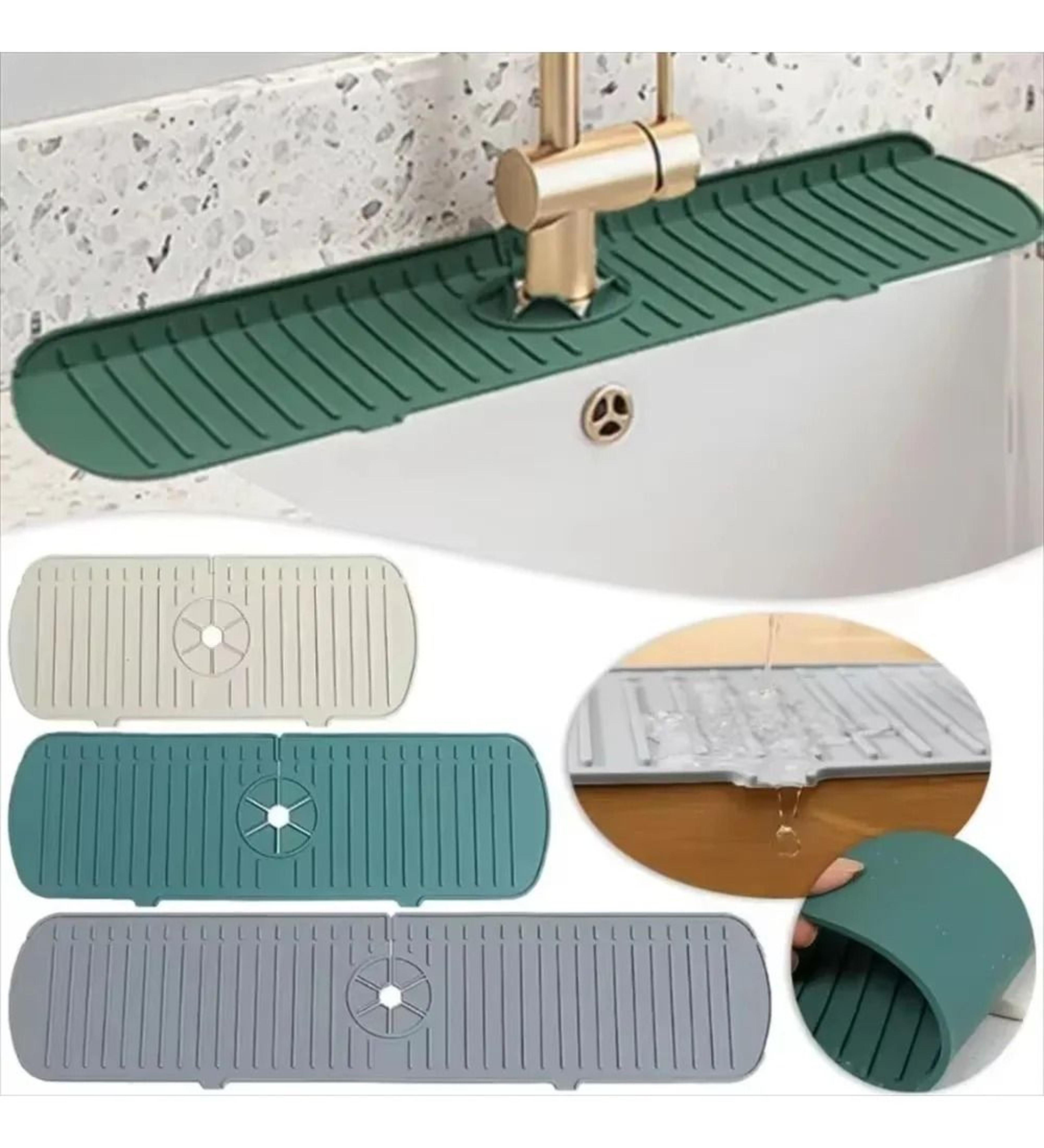 Kitchen Silicone Faucet Mat  Water Ripple Sink Splash Pad  Bathroom Countertop Protector 3