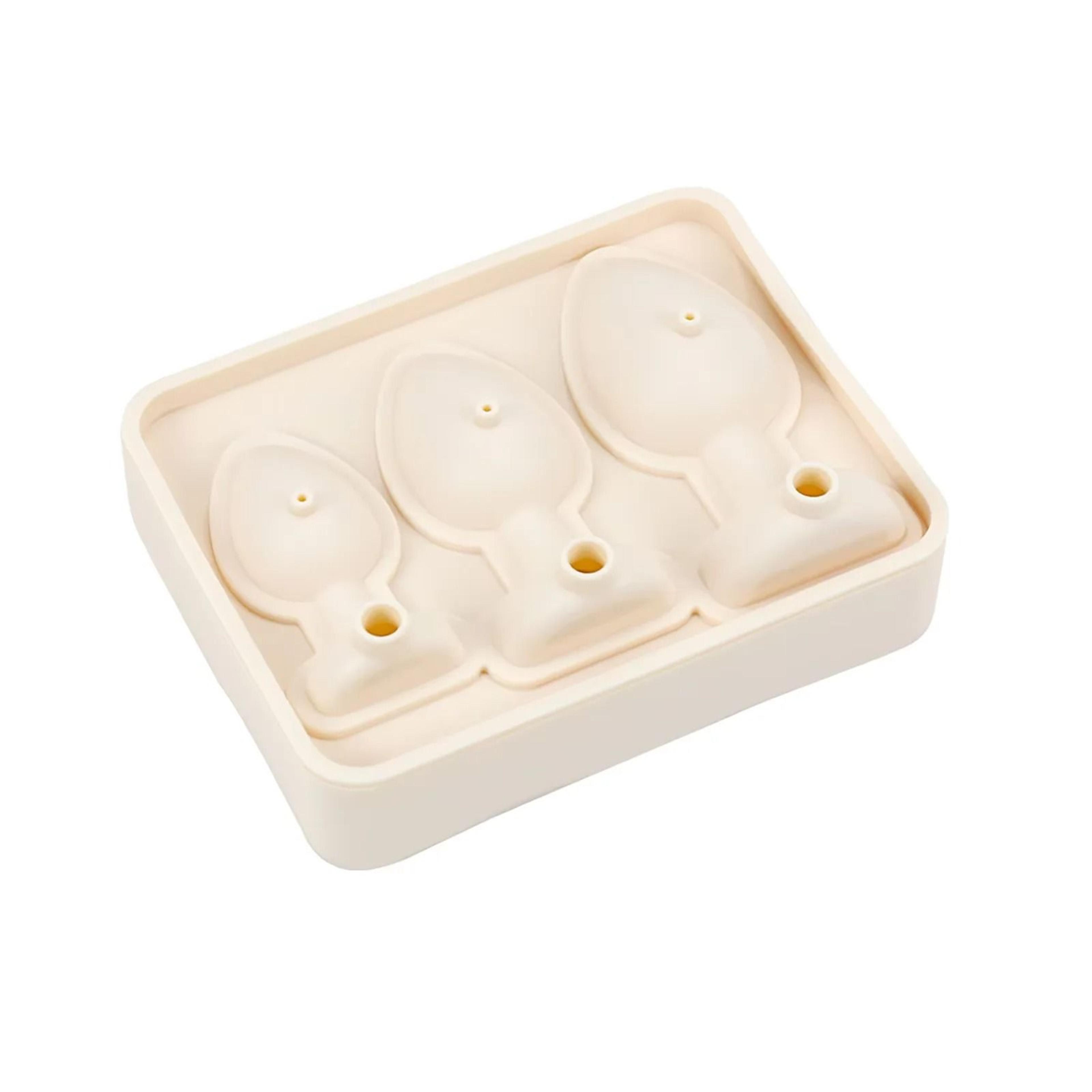 Premium Funny Silicone Ice Cube Maker  EasyFill LeakProof Tray With Lid 9