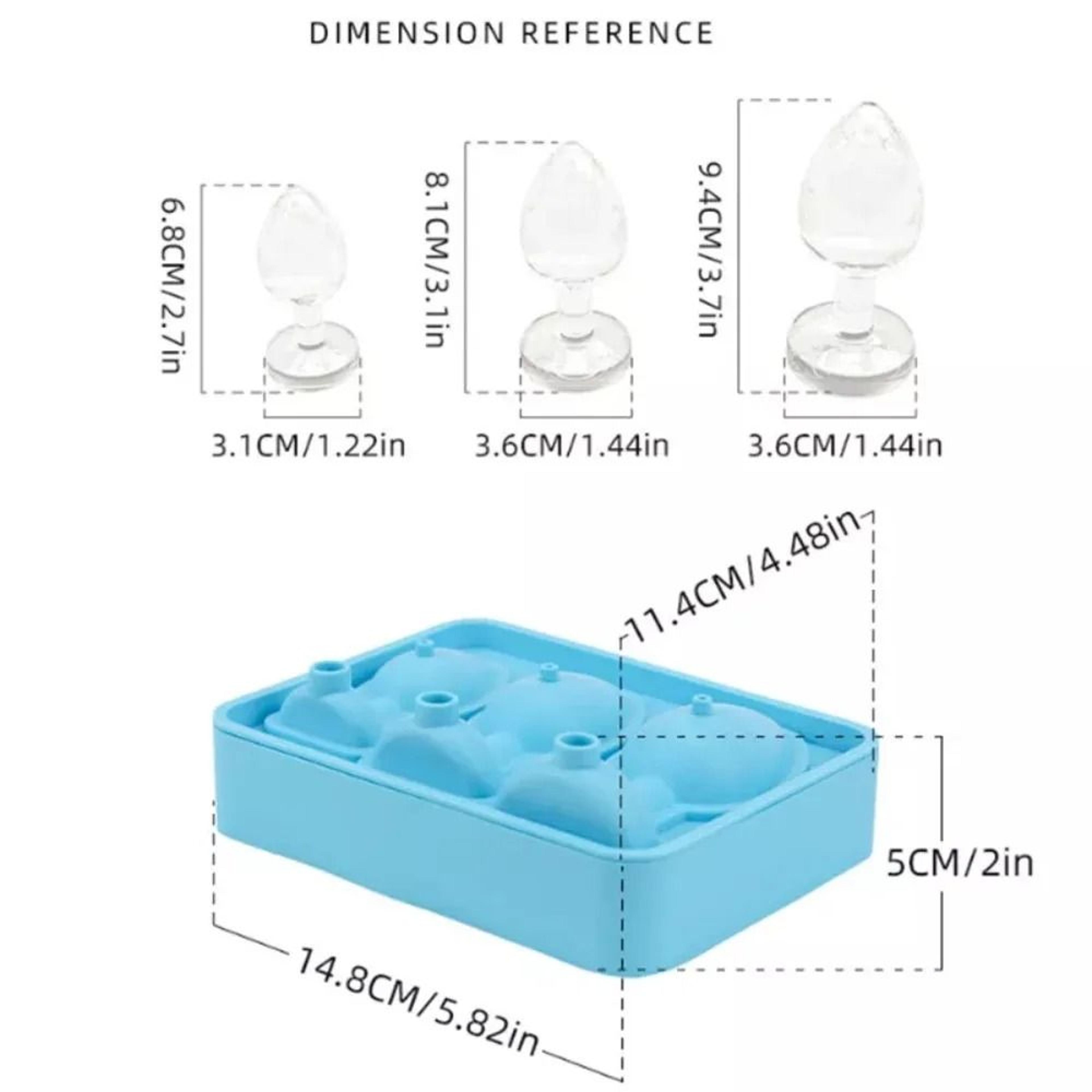 Premium Funny Silicone Ice Cube Maker  EasyFill LeakProof Tray With Lid 1