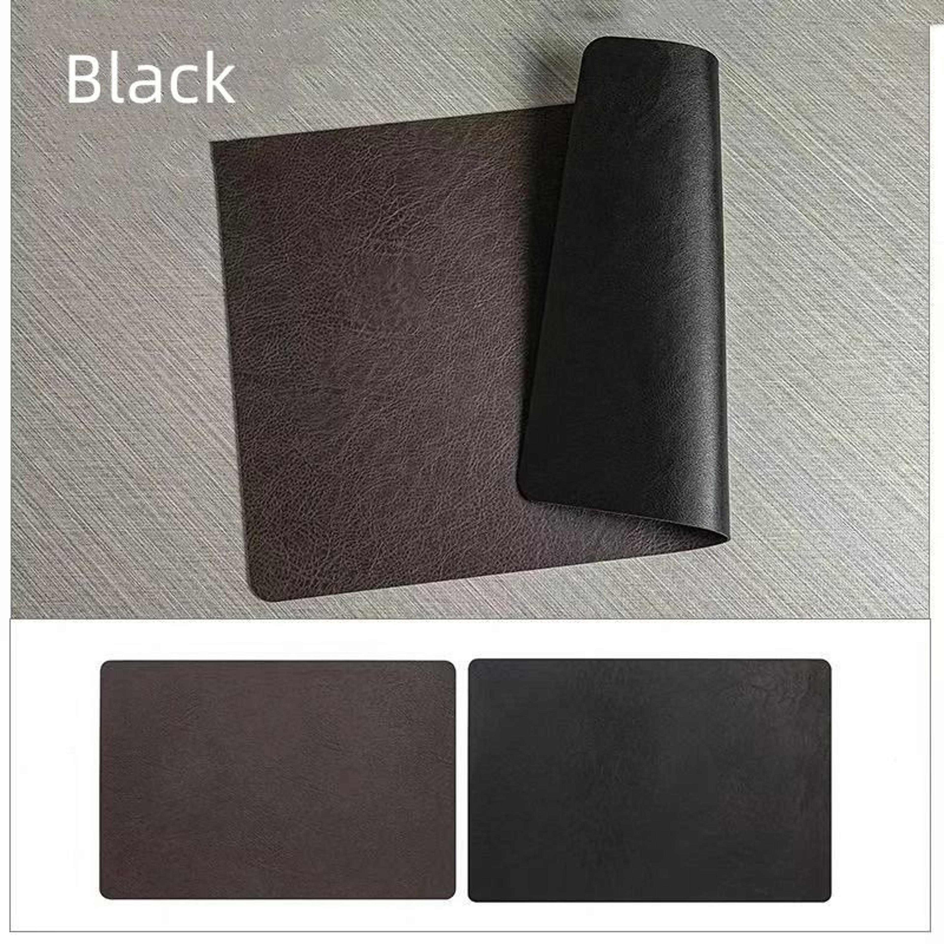 Square Faux Leather Kitchen Dining Placemats  HeatResistant Insulation Table Mats 7