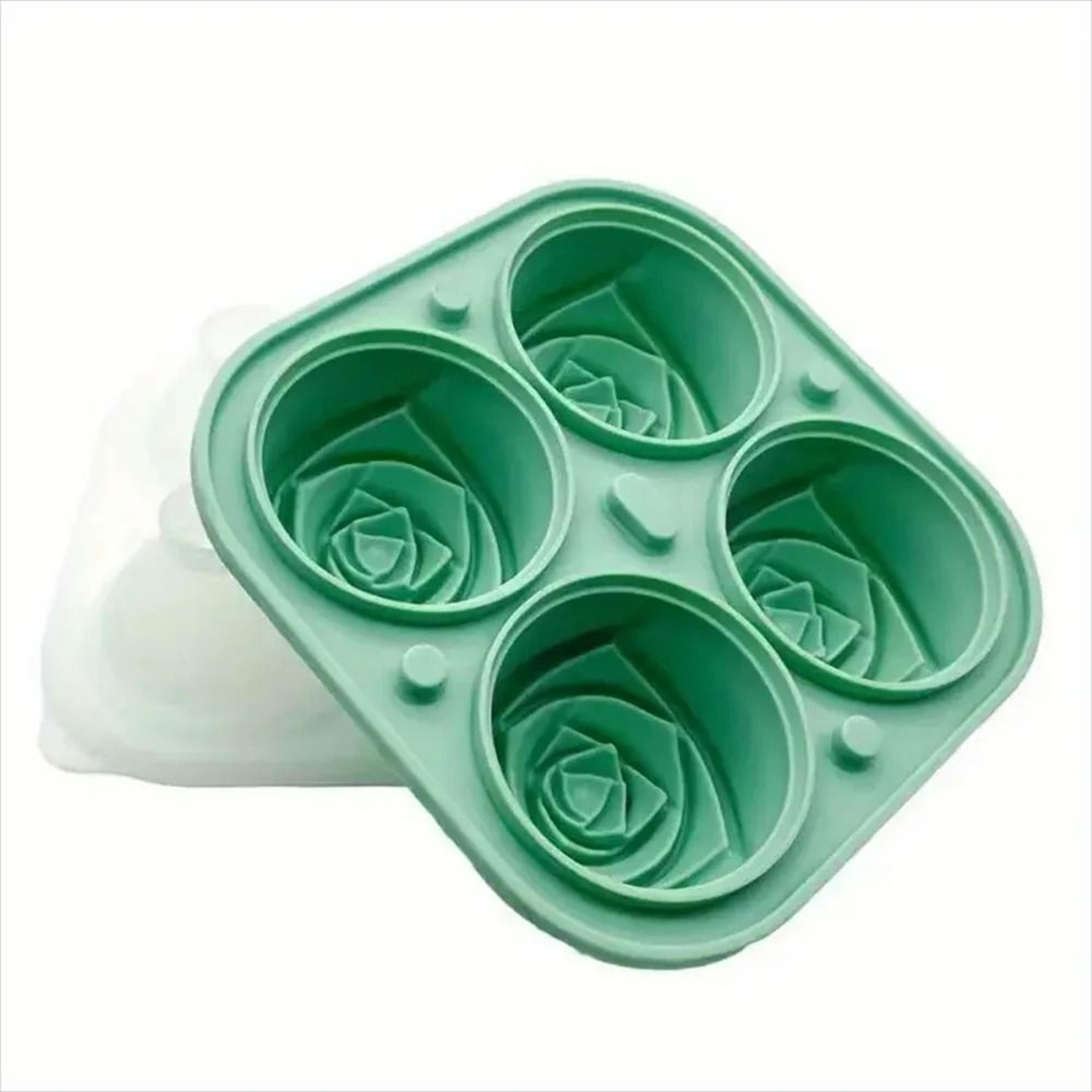 3D Rose Ice Molds  Large FlowerShaped Silicone Trays For Whiskey  Cocktails 6