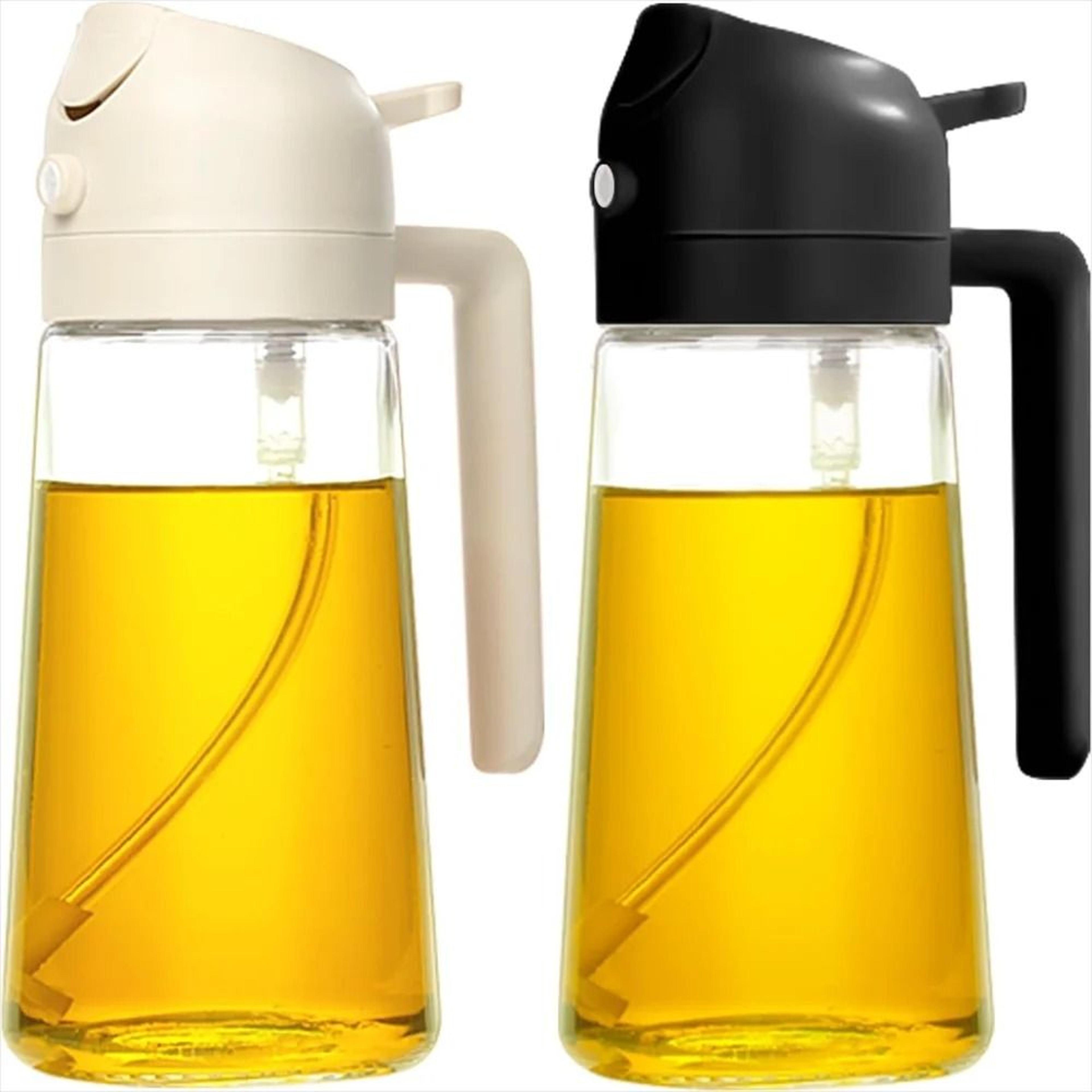 Premium 2in1 Olive Oil Sprayer  Dispenser  16oz470ml Borosilicate Glass Bottle 0