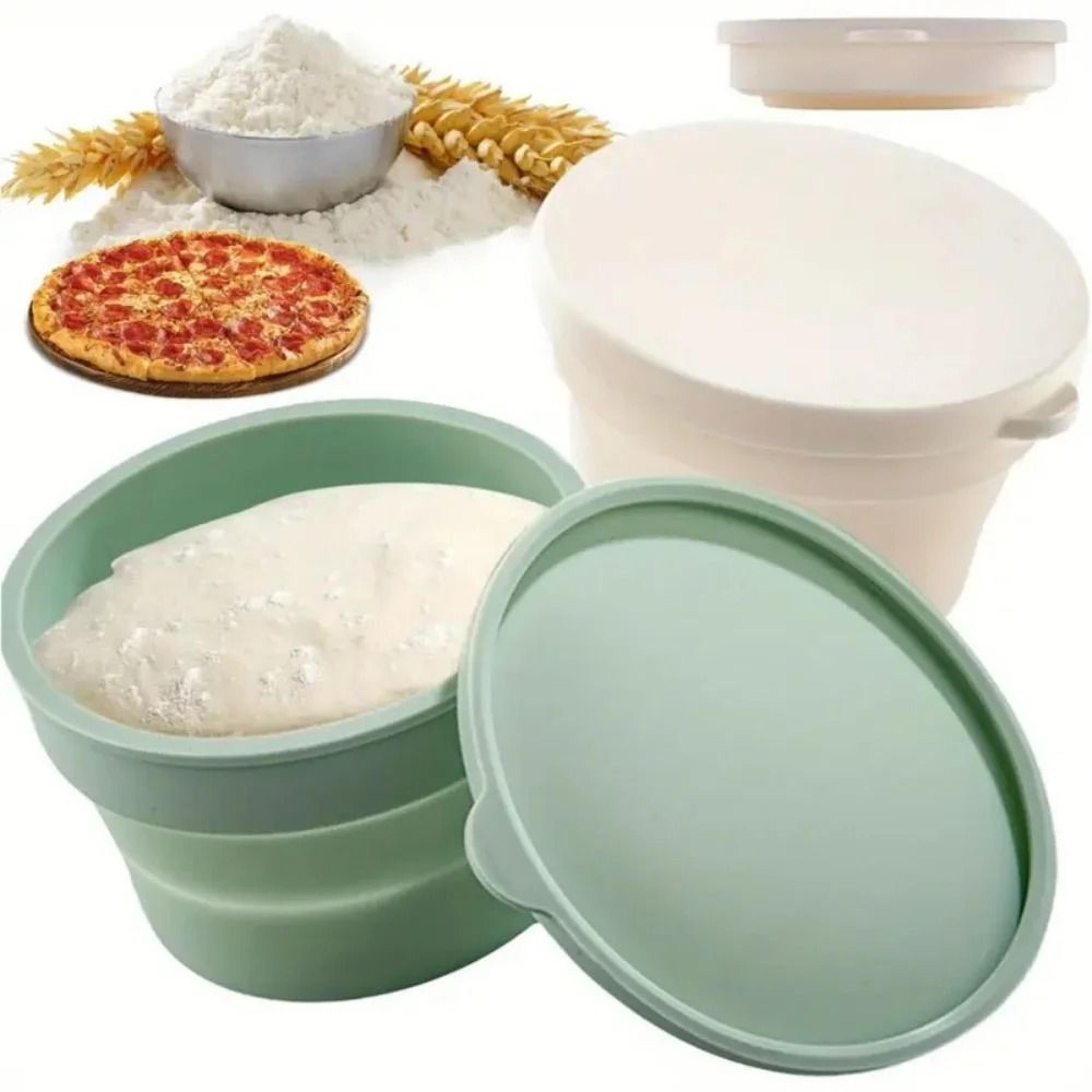 Premium Silicone Pizza Dough Proofing Box  Foldable NonStick Fermentation Basket With Lid 6