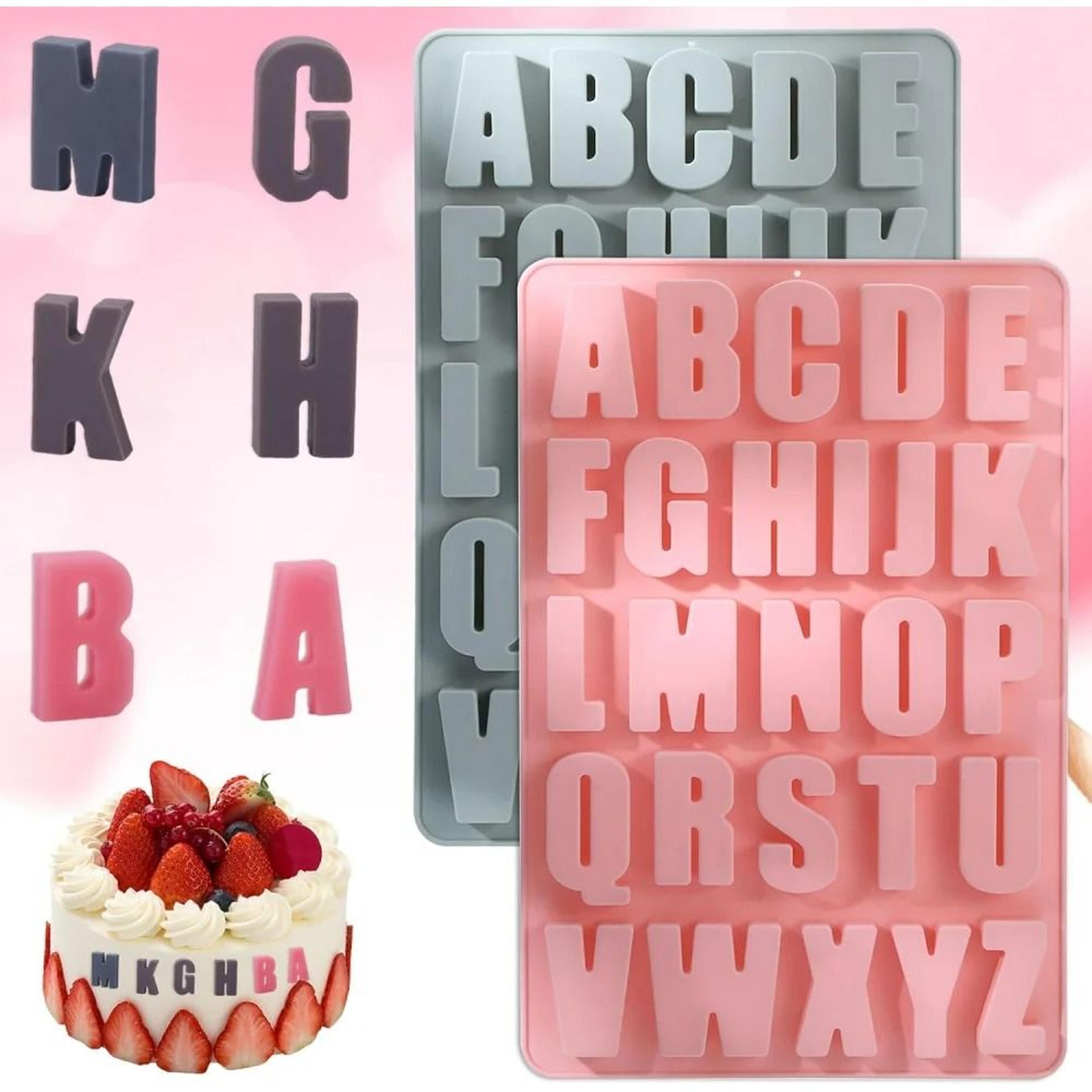 Premium 26Letter Silicone Chocolate  Candy Mold  Large Depth Alphabet Tray For DIY Baking 2