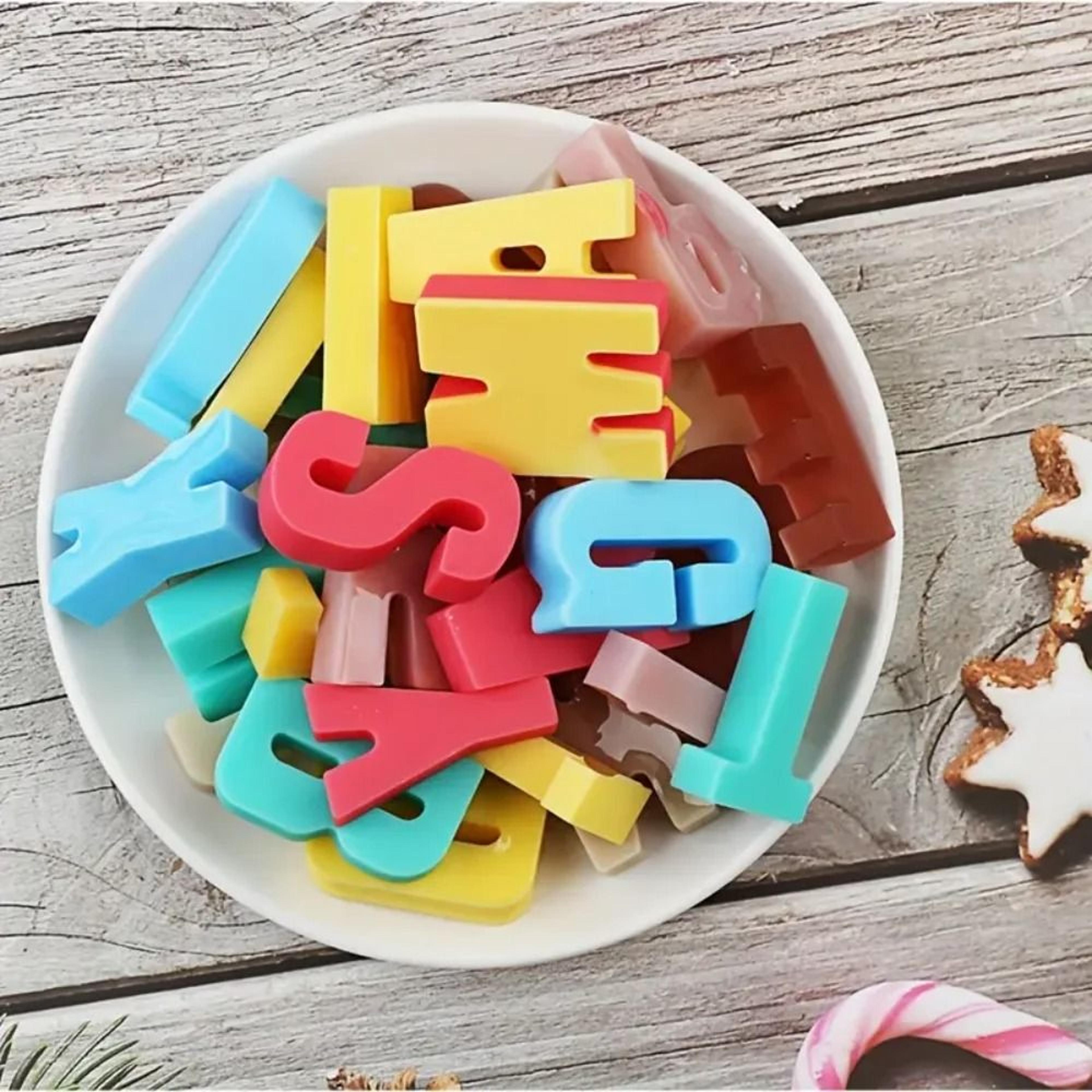 Premium 26Letter Silicone Chocolate  Candy Mold  Large Depth Alphabet Tray For DIY Baking 4