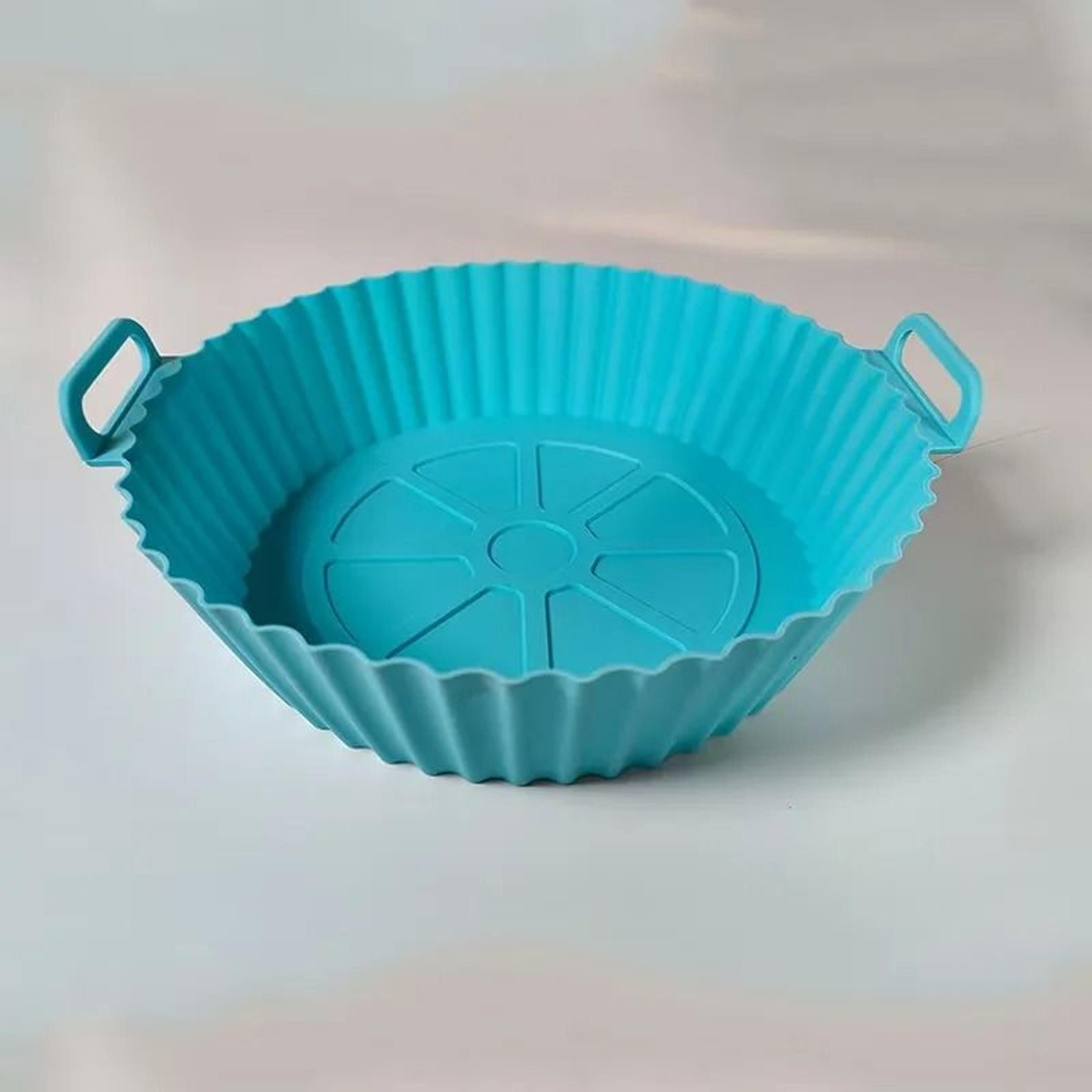 Premium Air Fryer Silicone Baking Tray  Reusable NonStick FoodGrade Liner  HeatResistant Pot 10