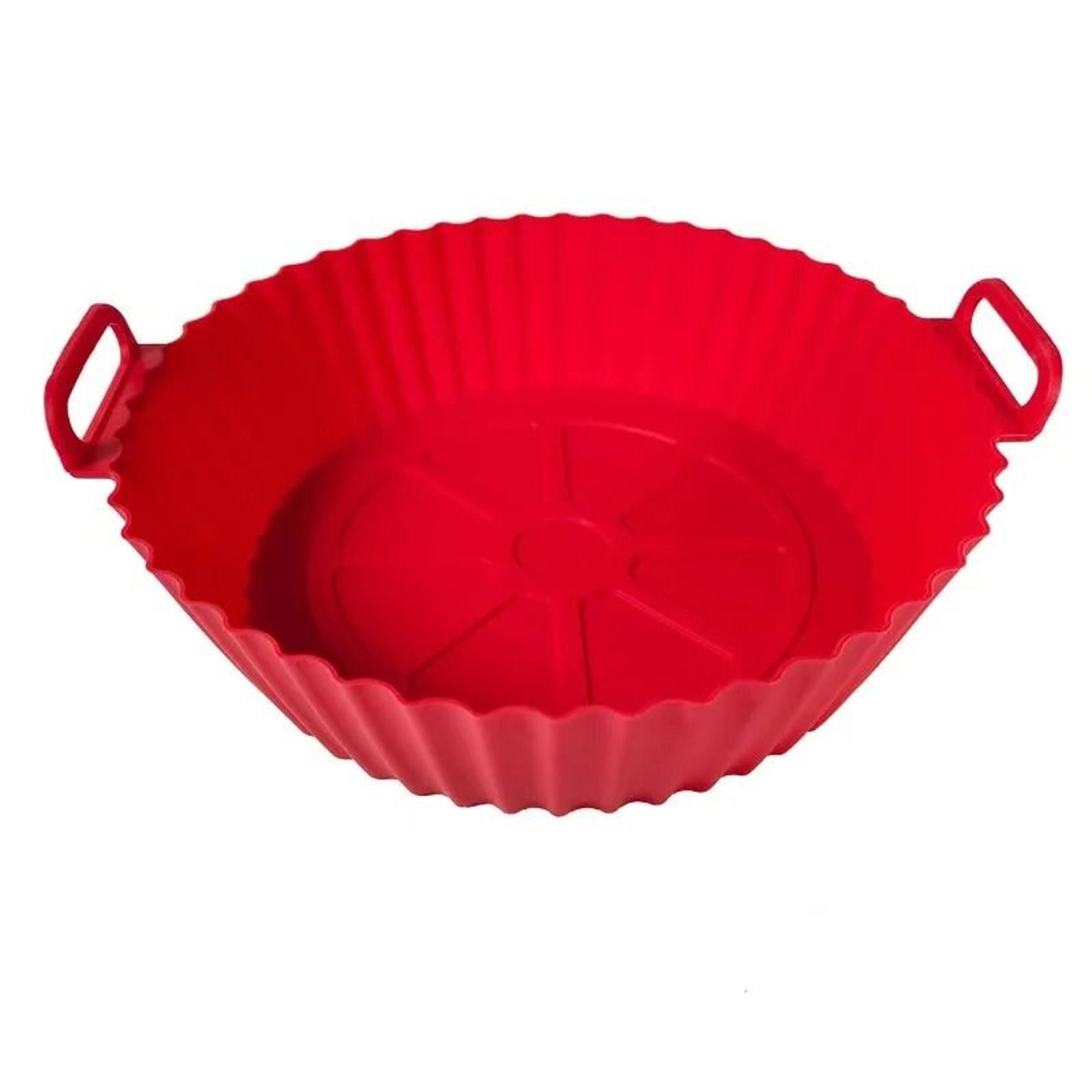 Premium Air Fryer Silicone Baking Tray  Reusable NonStick FoodGrade Liner  HeatResistant Pot 7